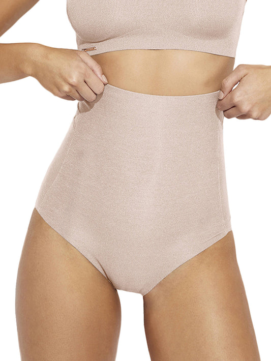 Panty gainant taille haute One Selmark - Rose