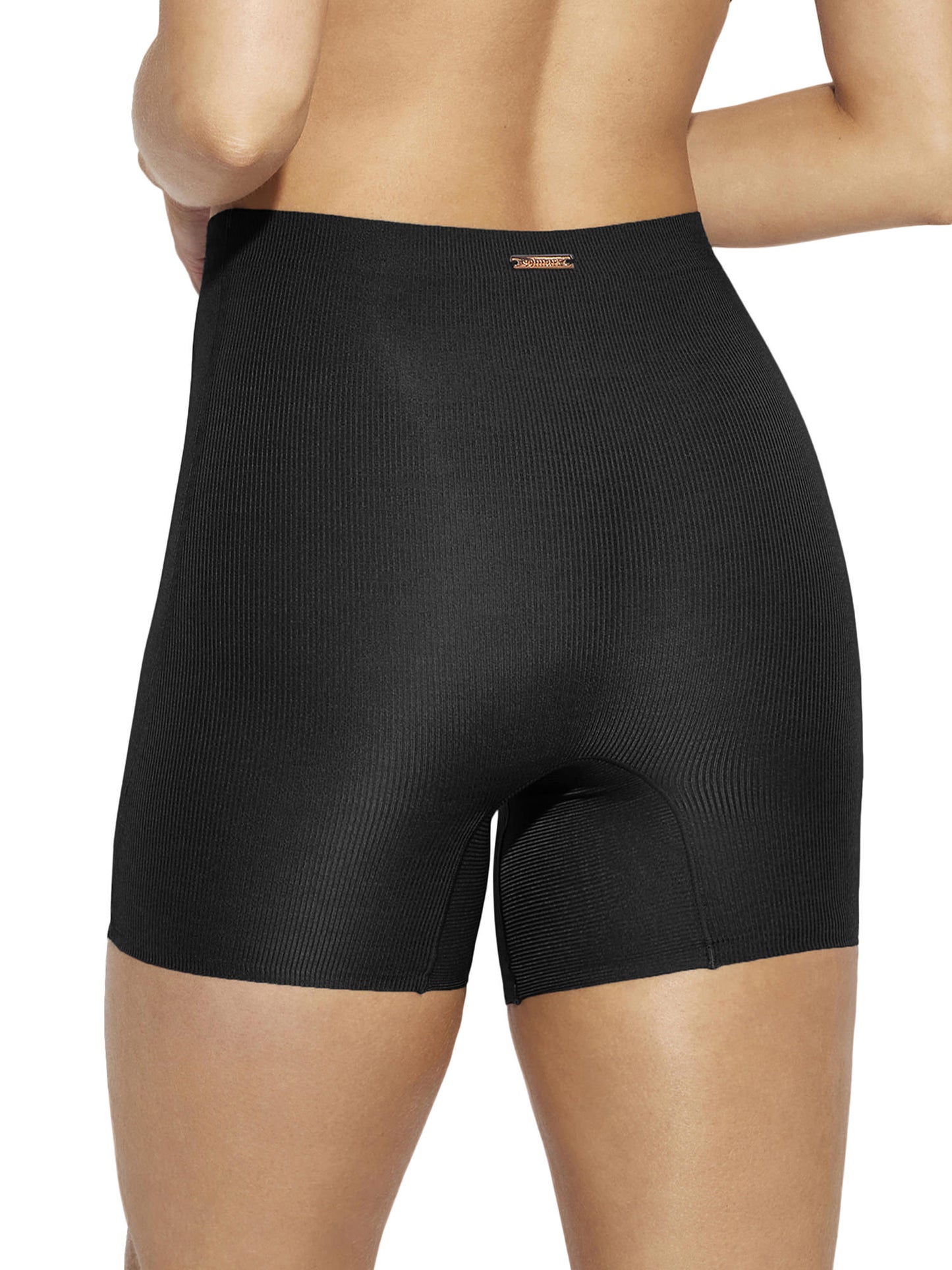 Shorty-panty gainant taille haute One Selmark - Noir