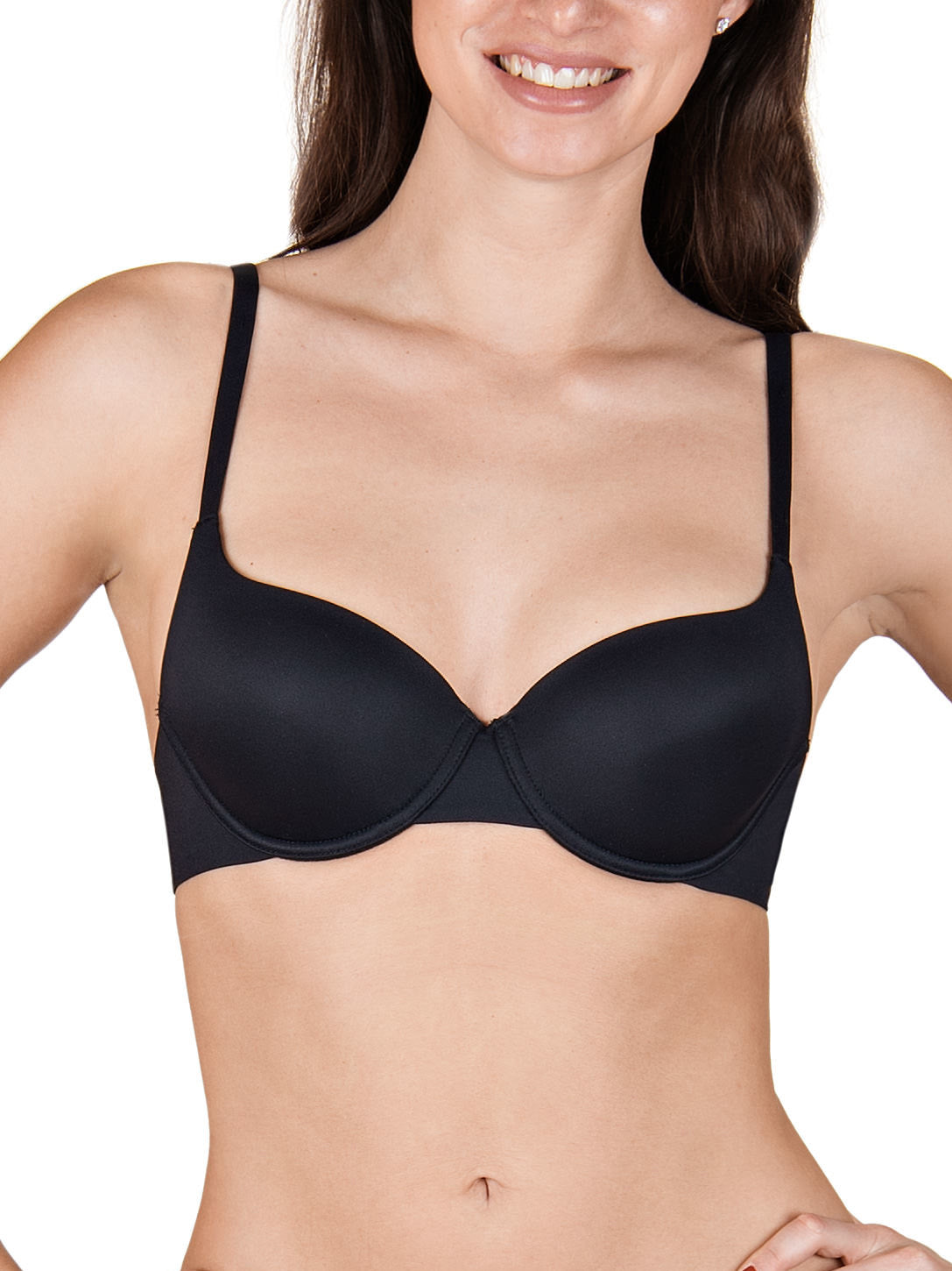 Soutien-gorge préformé Bella noir Lisca - bonnets B à E