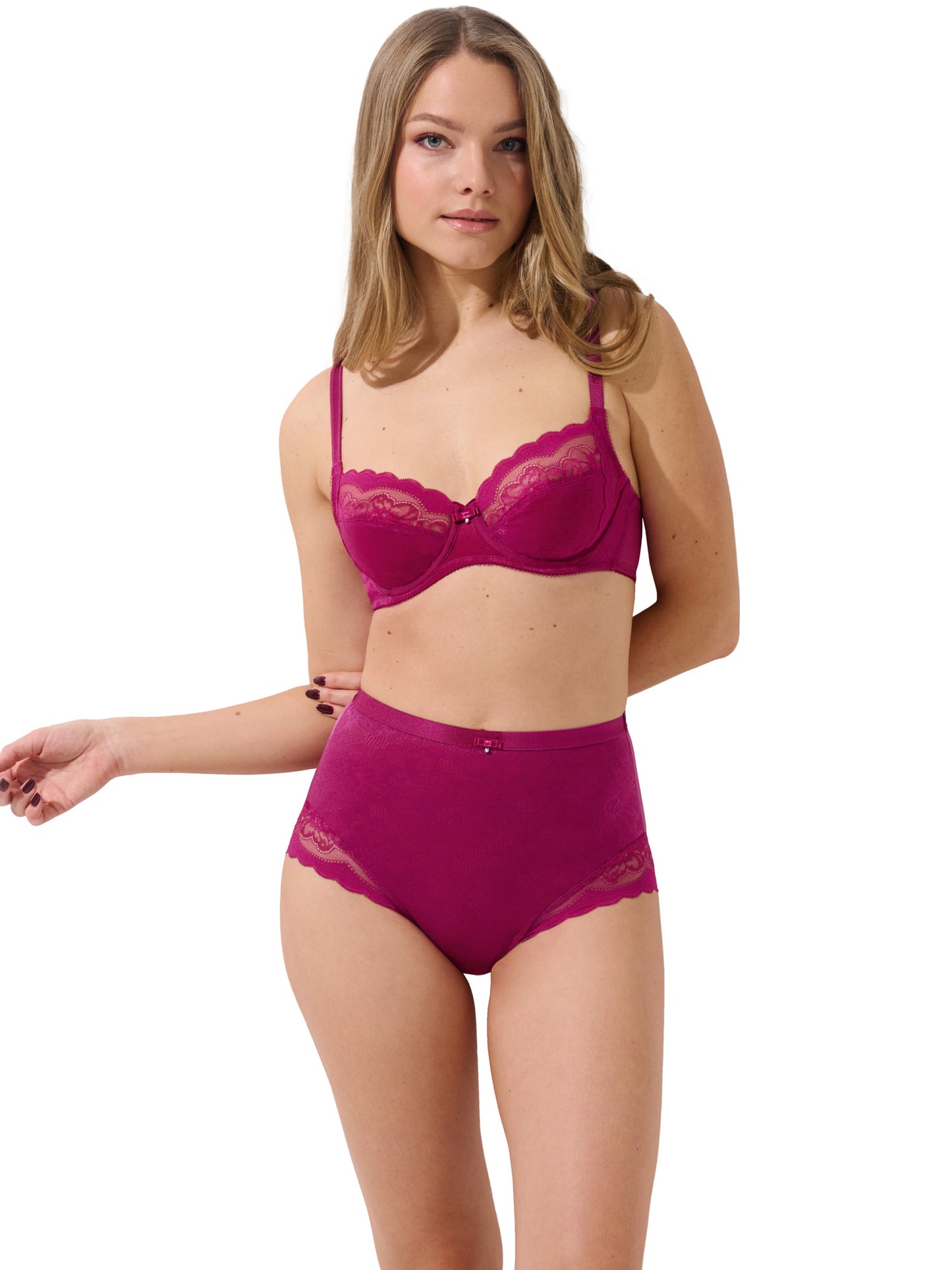 Soutien-gorge armaturé Evelyn Lisca - bonnets B à E - Magenta