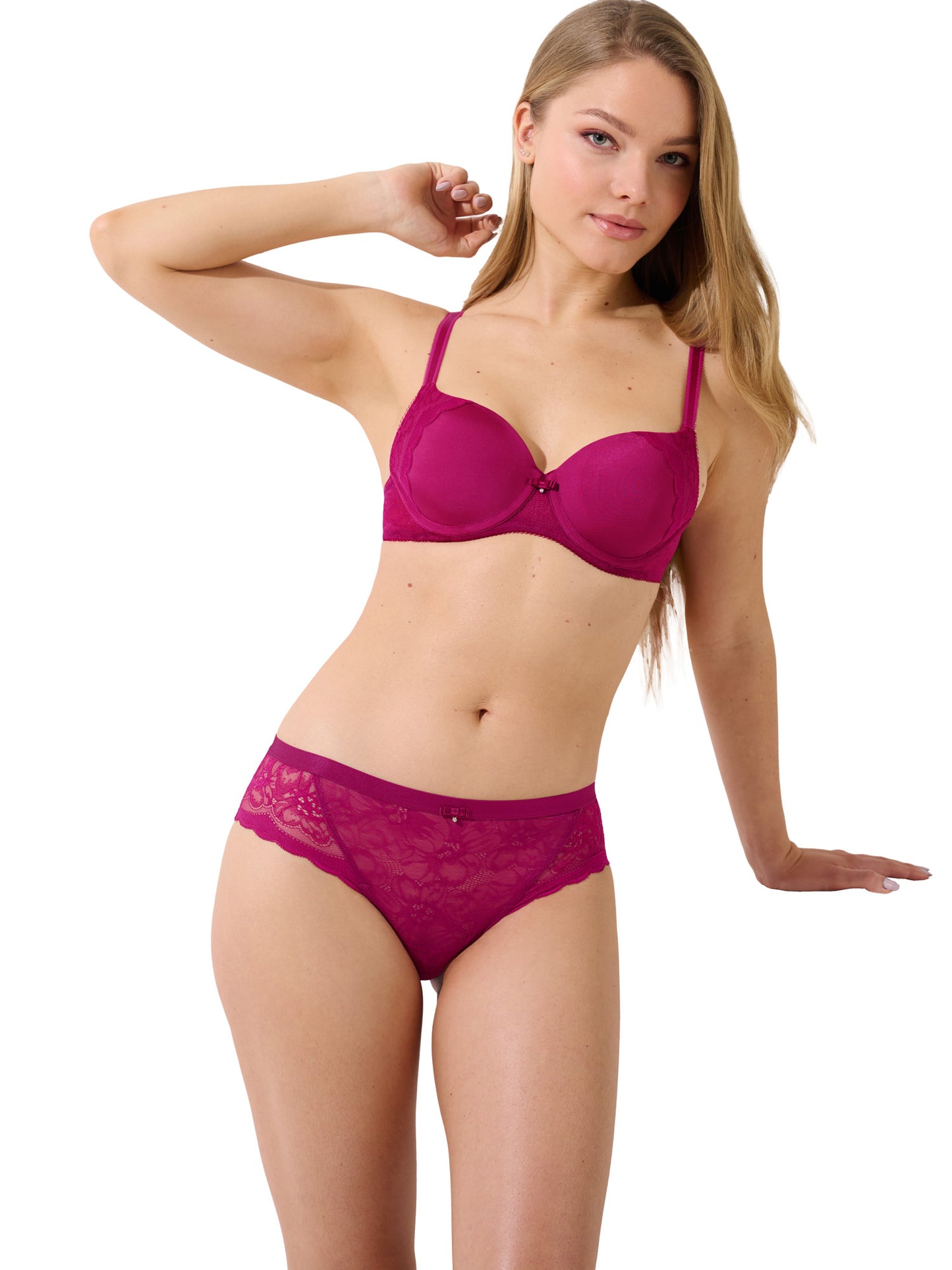 Soutien-gorge préformé Evelyn Lisca - bonnets B à E - Magenta