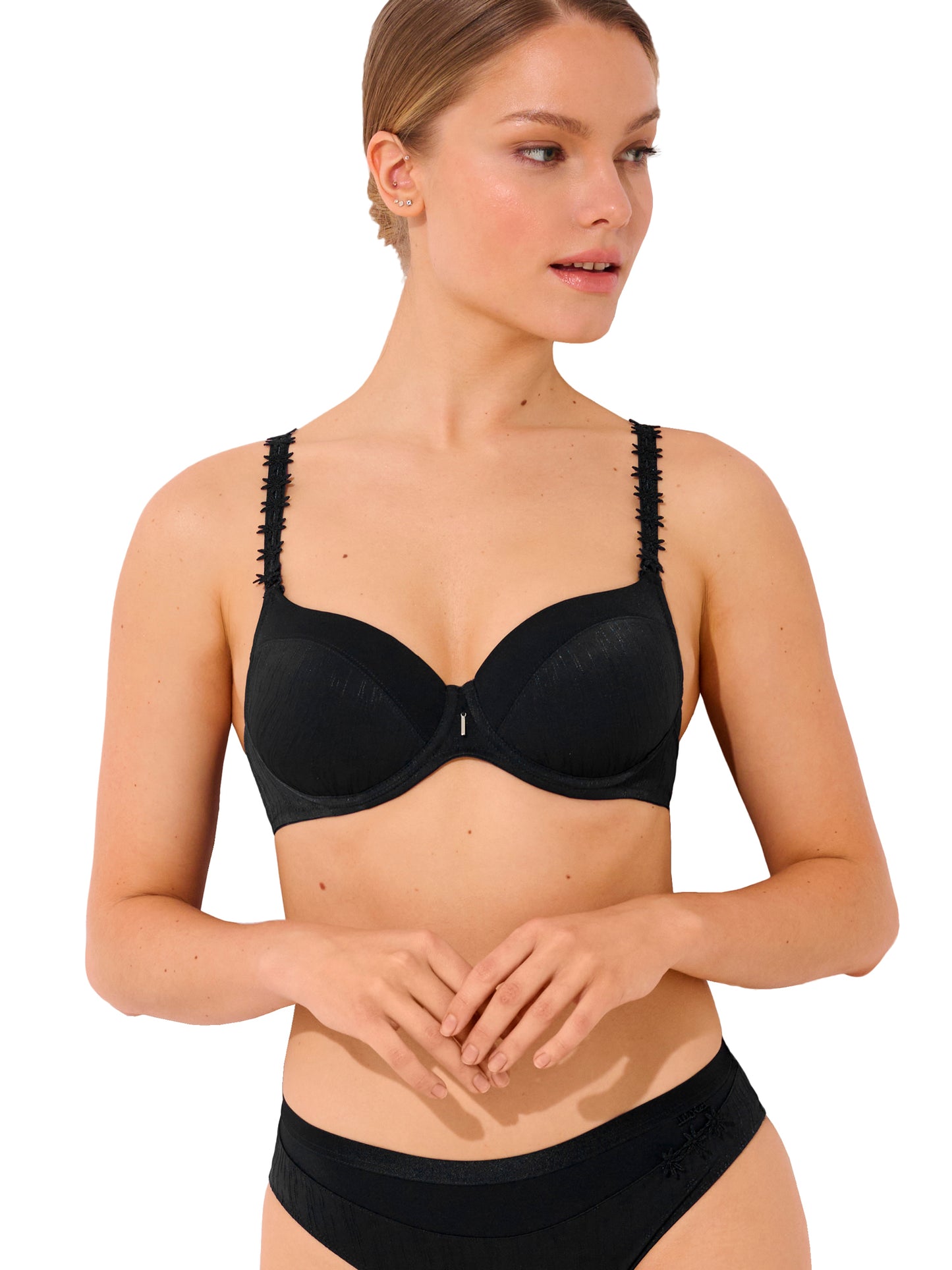 Soutien-gorge préformé bretelles doubles Gracia bonnets B à E Lisca