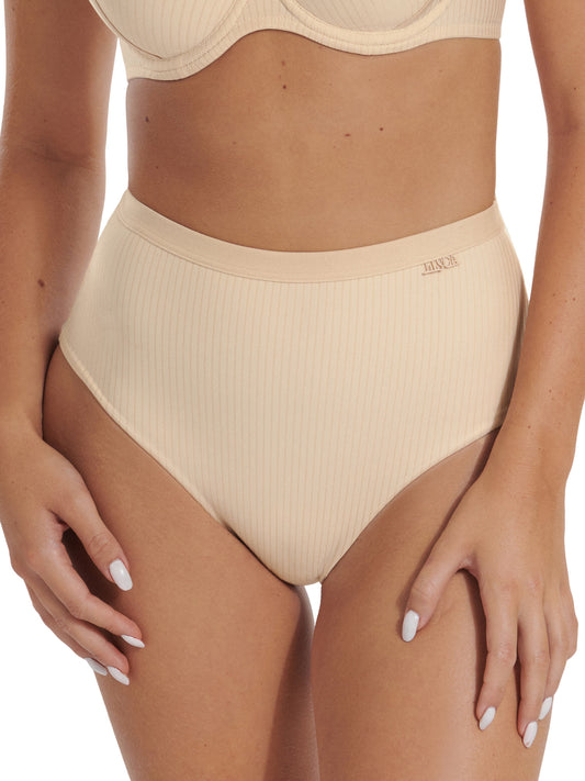 Slip à taille haute Laura Lisca Beige