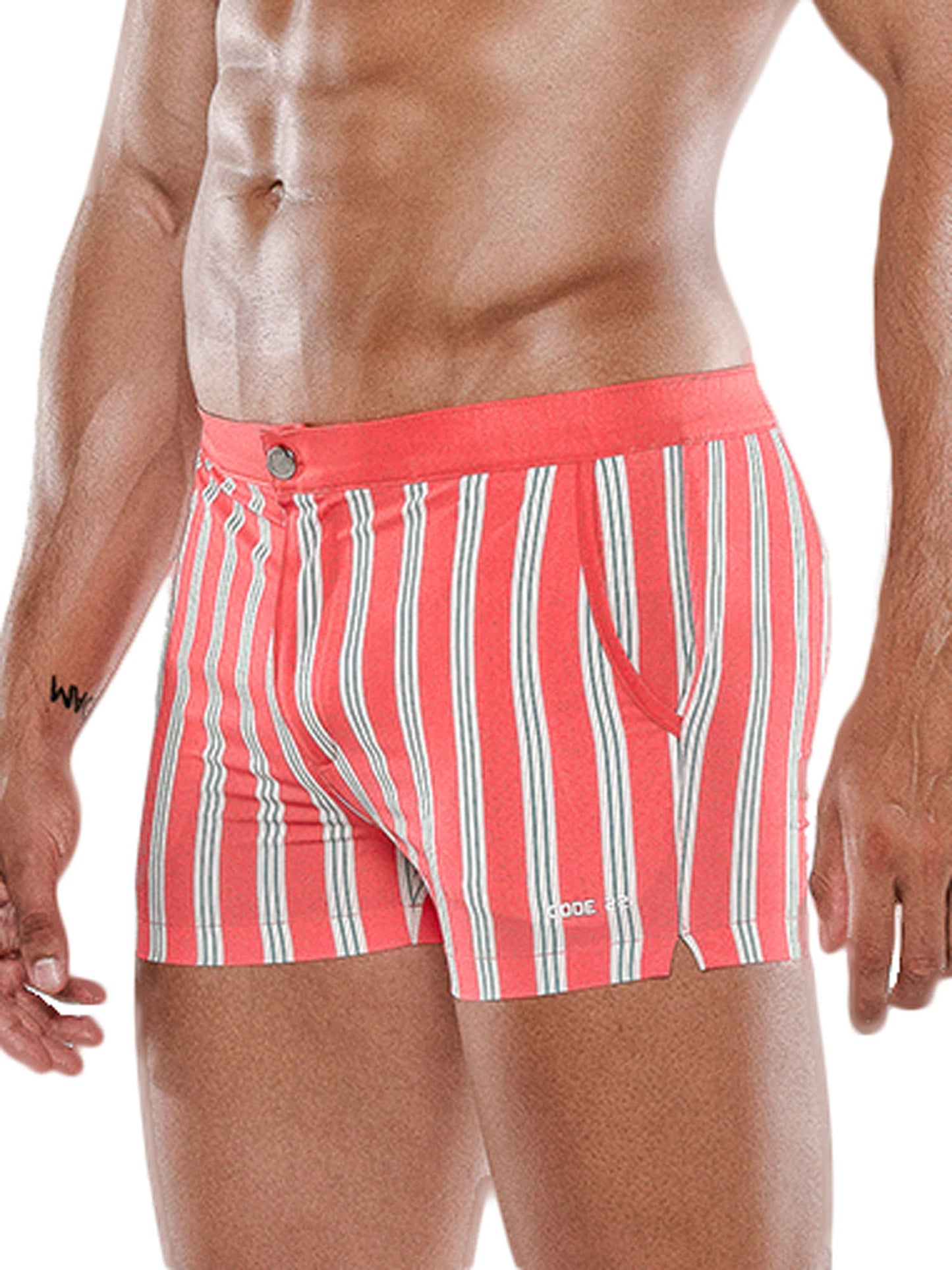 Short de bain Retro Stripe Code22