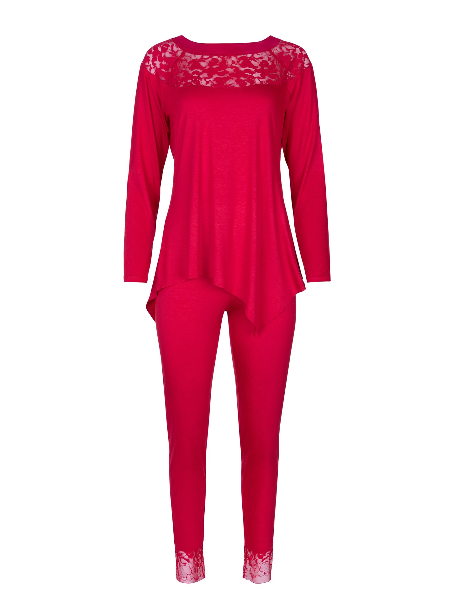 Pyjama tenue d'intérieur pantalon top manches longues Flamenco Lisca