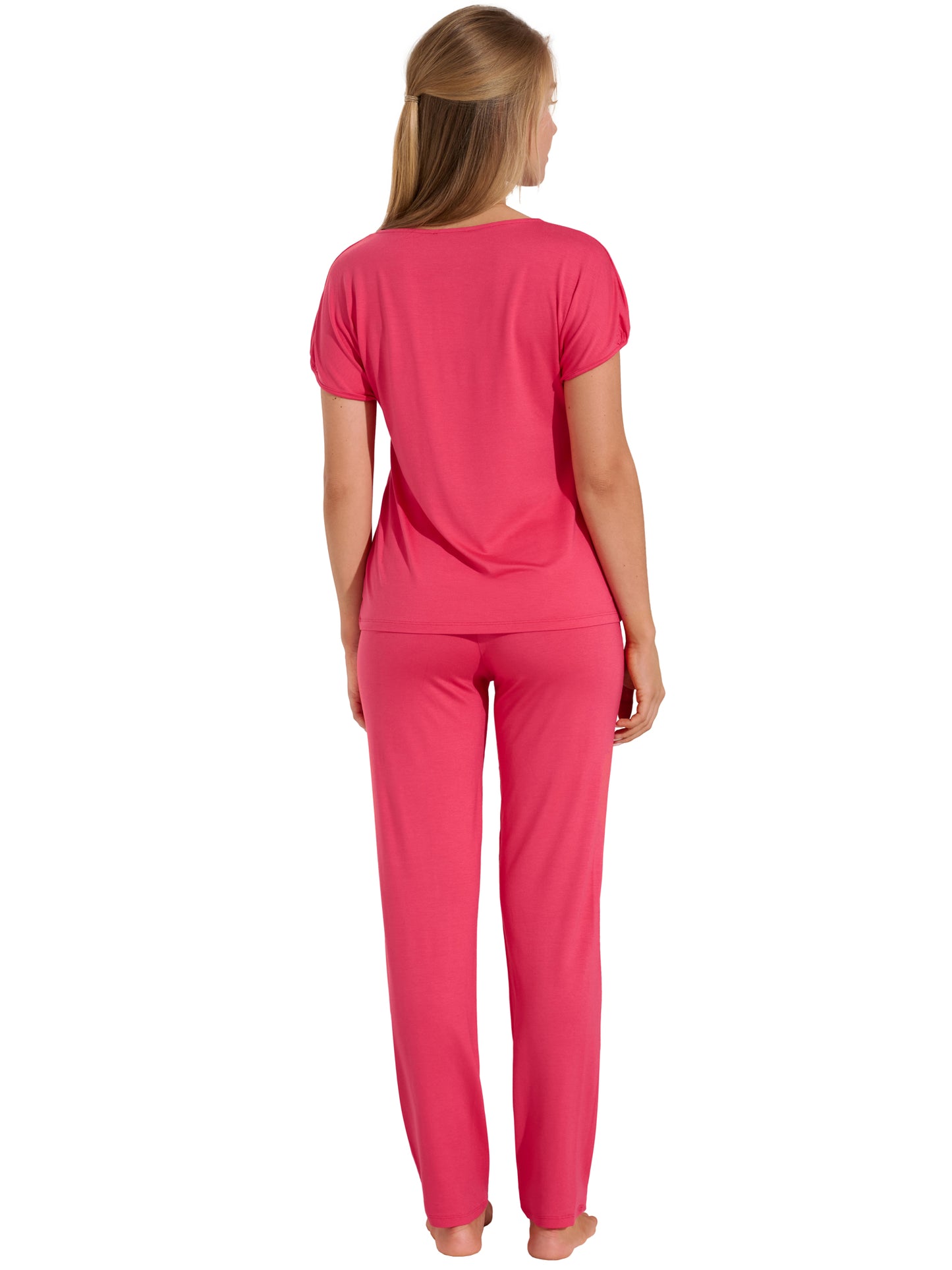 Pyjama pantalon t-shirt manches courtes Naty Lisca