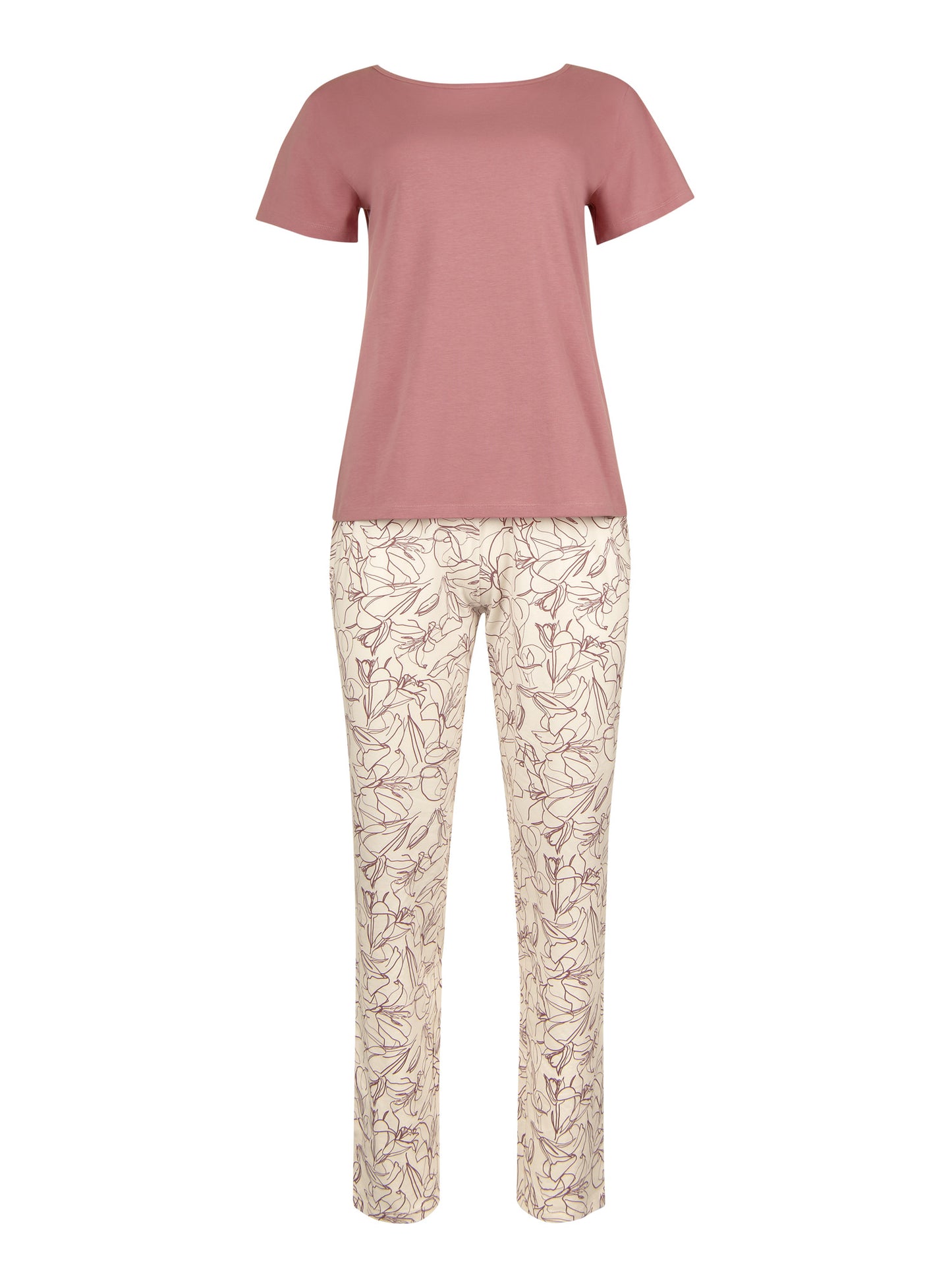 Pyjama pantalon t-shirt manches courtes Nina Lisca