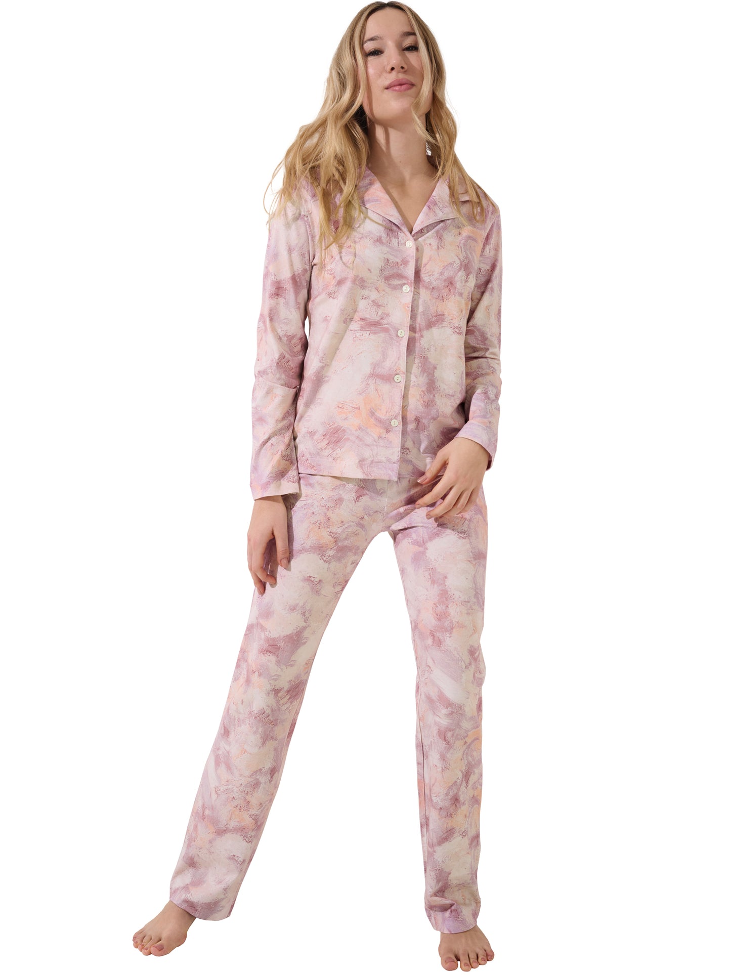 Pyjama pantalon chemise manches longues Olena Lisca