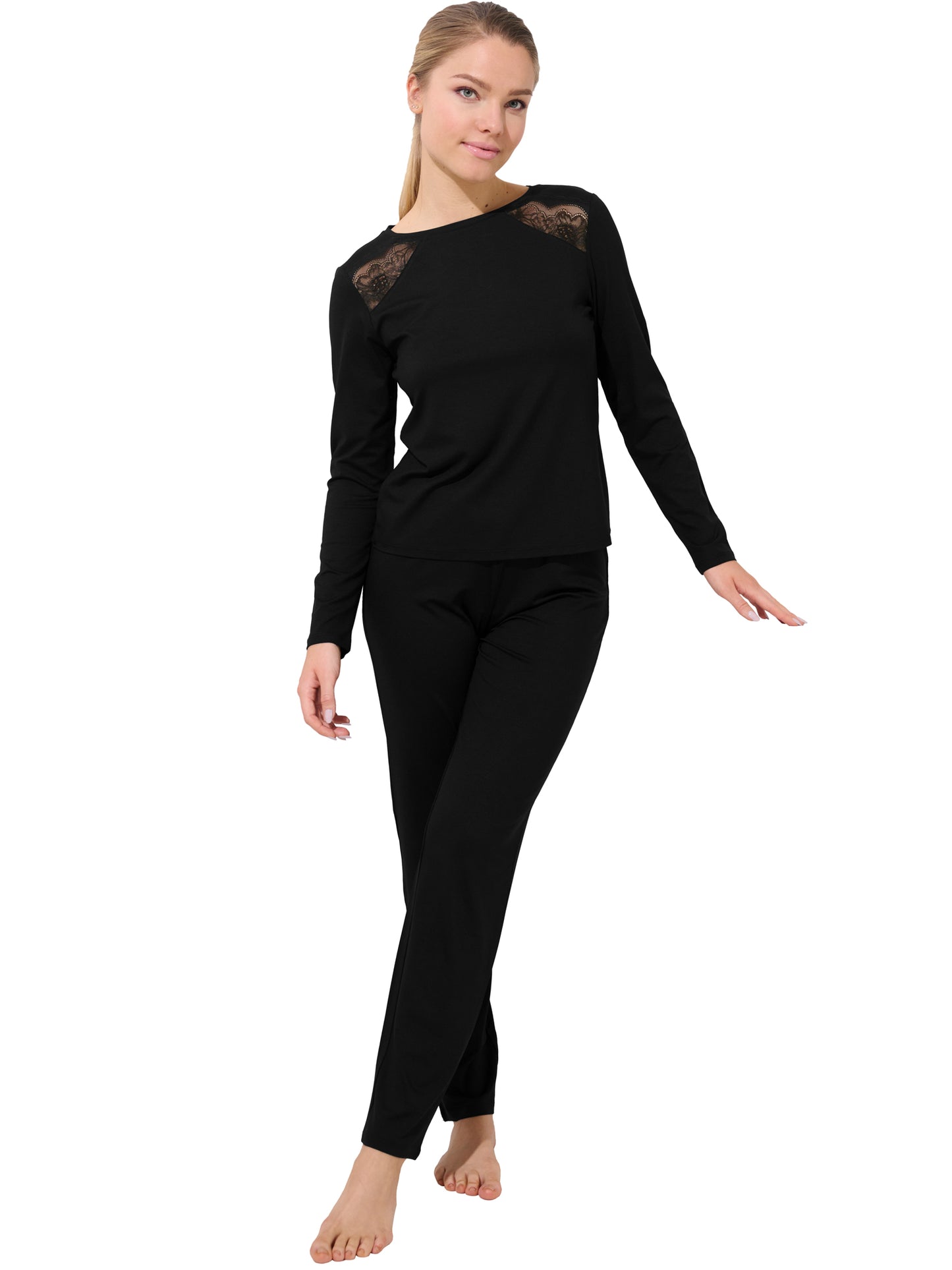 Pyjama pantalon top manches longues Evelyn Lisca