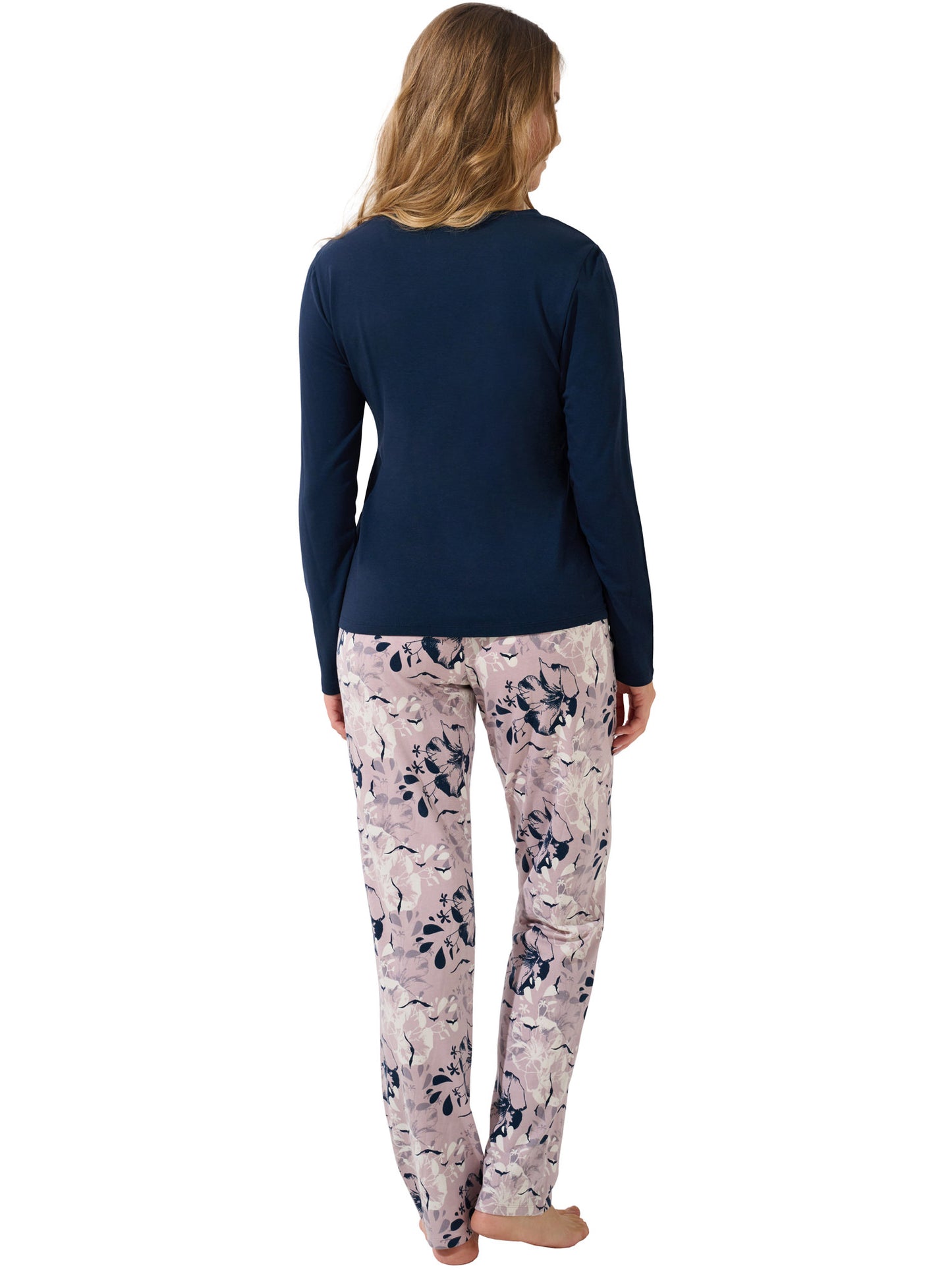 Pyjama pantalon large top manches longues Ocean Lisca