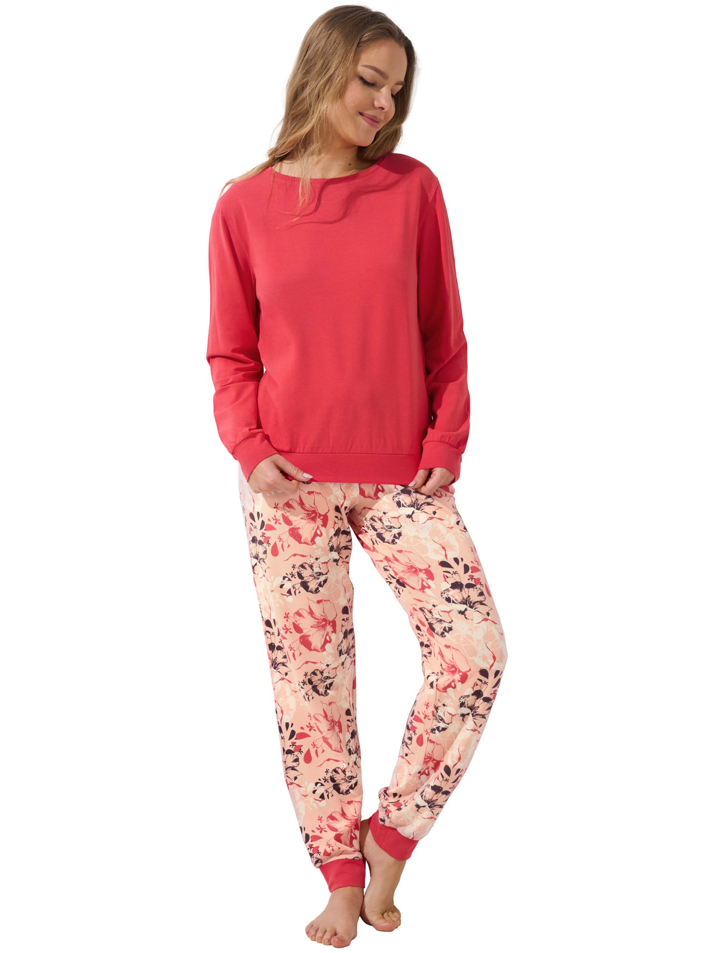 Pyjama pantalon resserré top manches longues Ocean Lisca