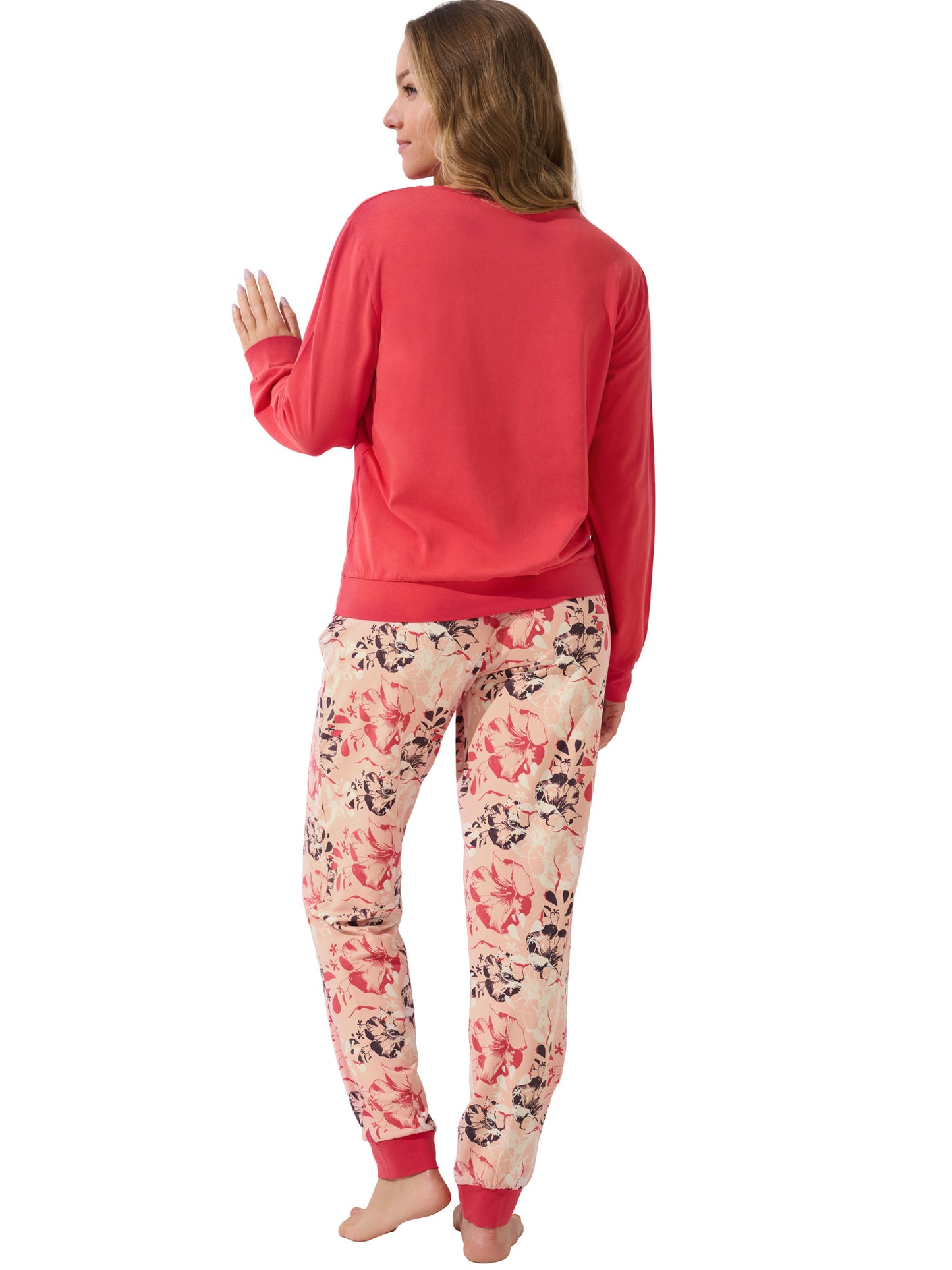 Pyjama pantalon resserré top manches longues Ocean Lisca