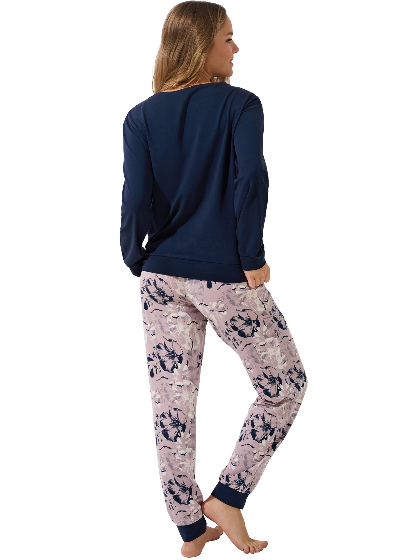 Pyjama pantalon resserré top manches longues Ocean Lisca