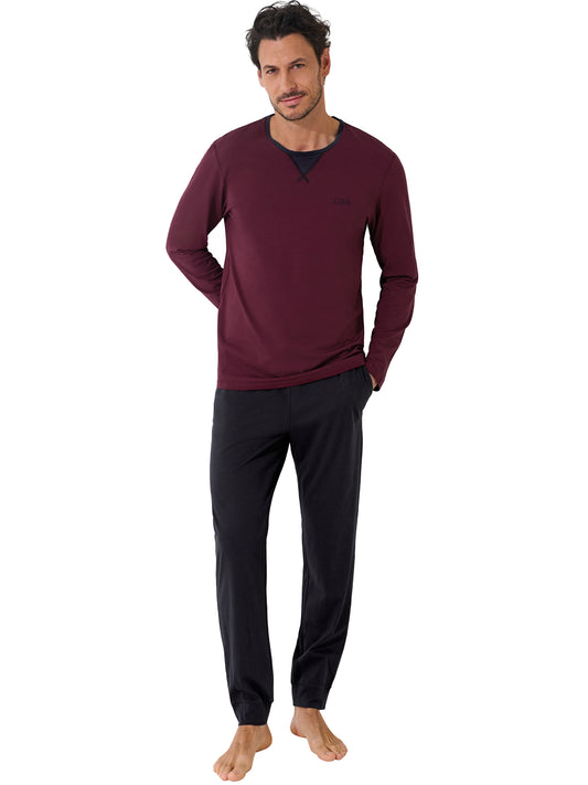 Pyjama pantalon top manches longues Neptune Lisca Men