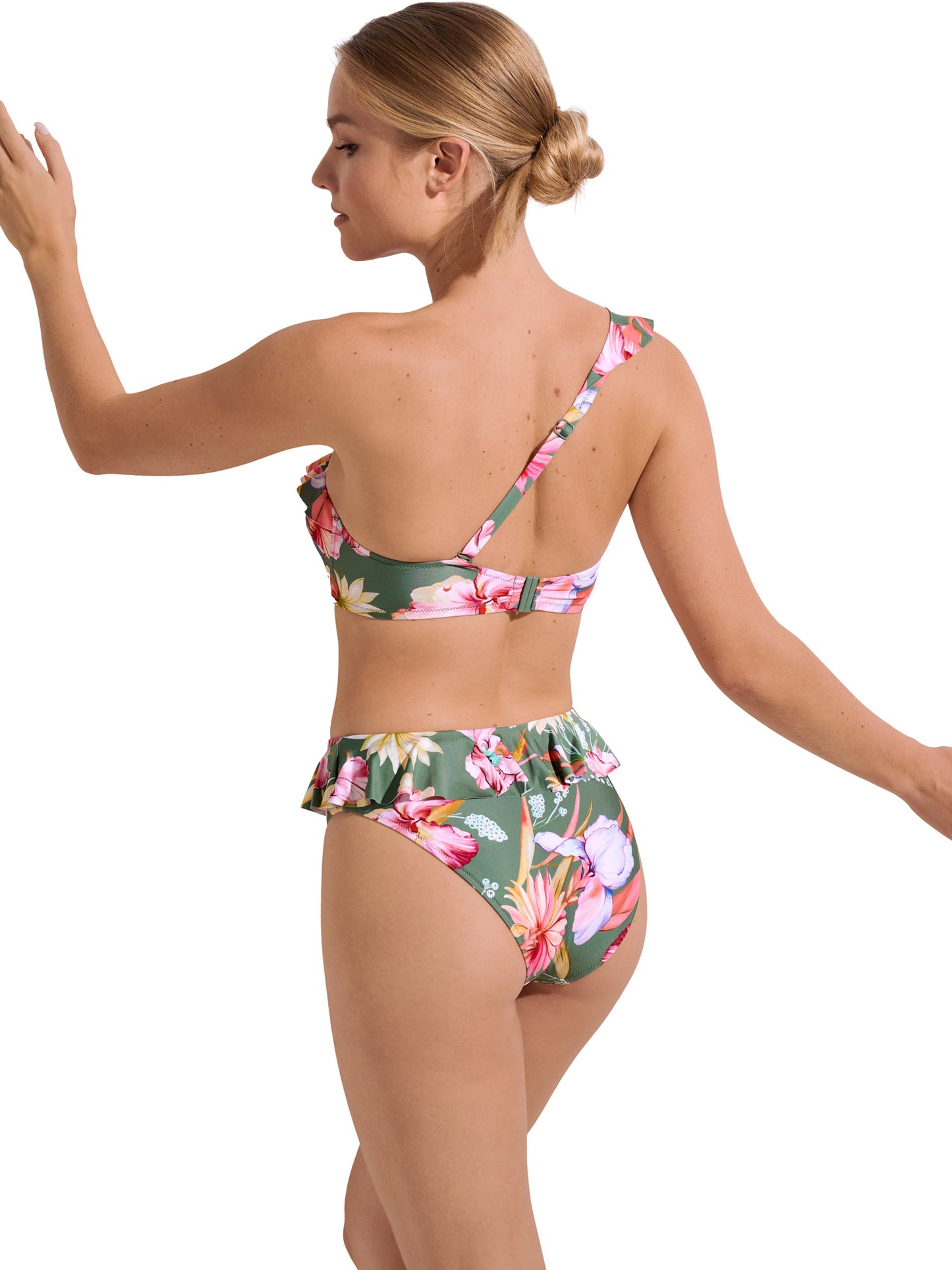 Haut maillot de bain asymétrique préformé Rimini Lisca