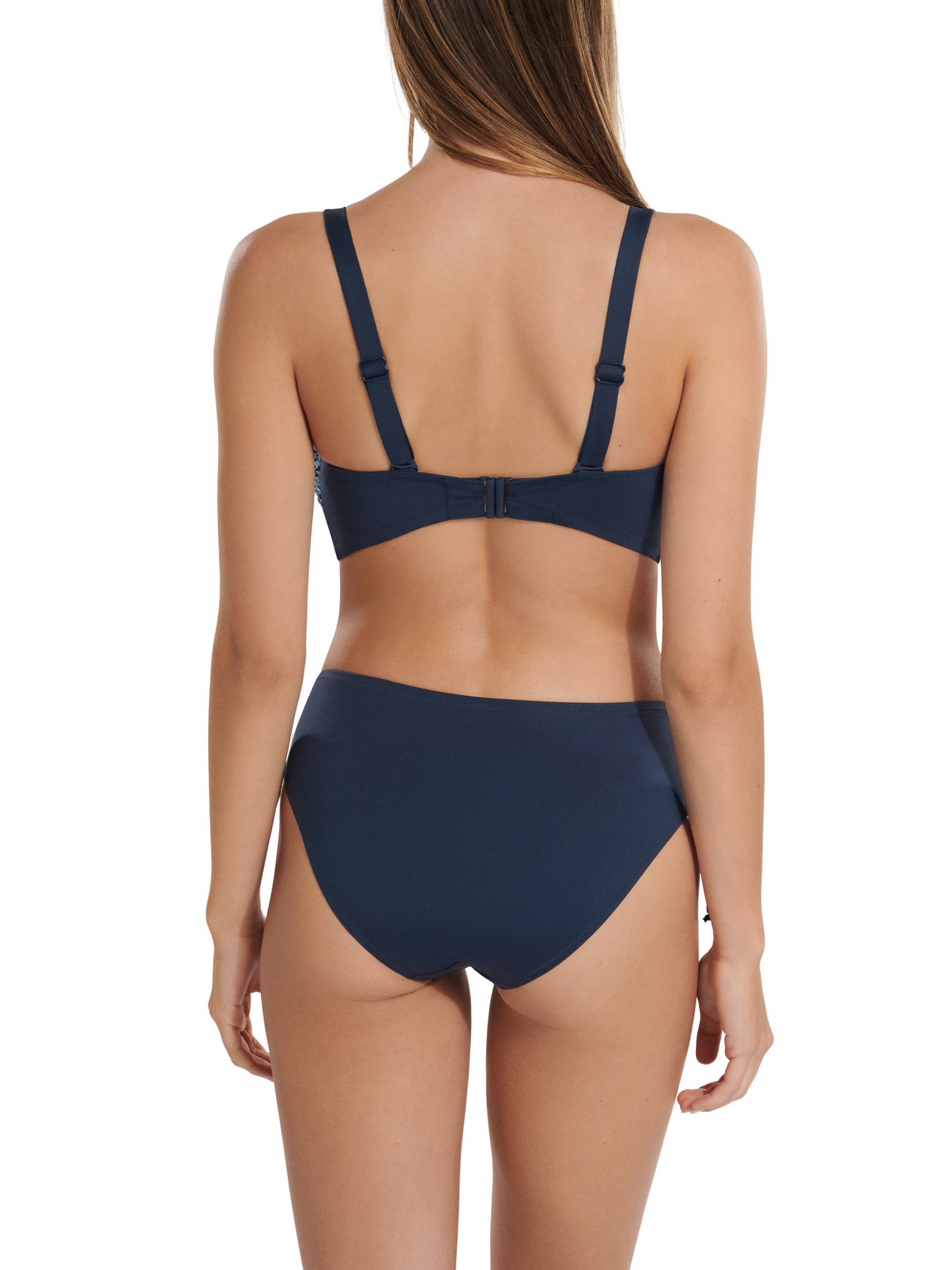 Bas maillot slip de bain taille haute côtés réglables Veracruz Lisca