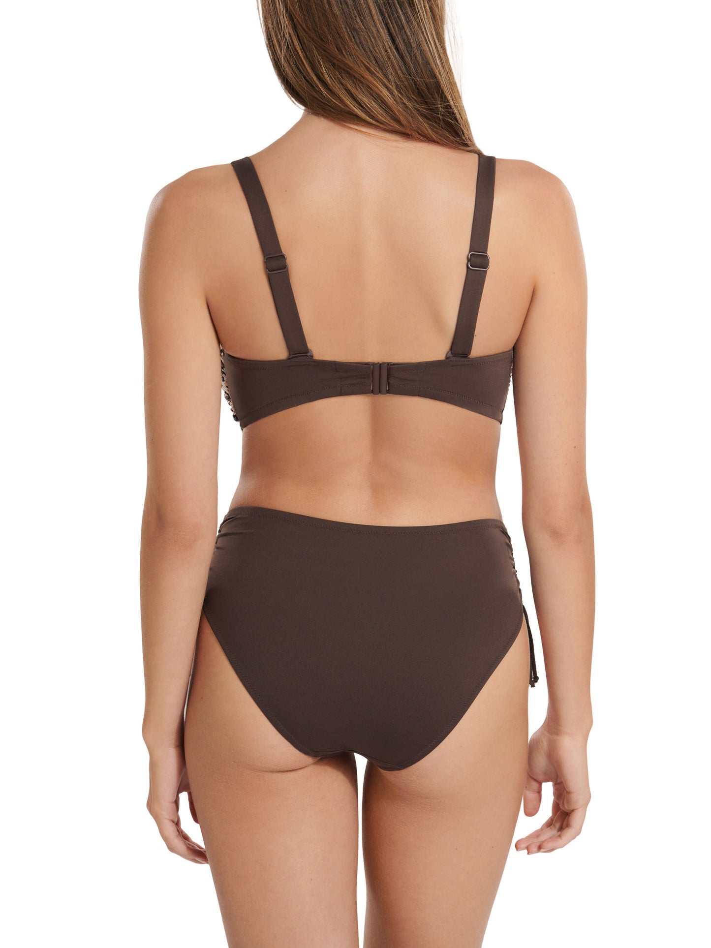 Bas maillot slip de bain taille haute côtés réglables Veracruz Lisca