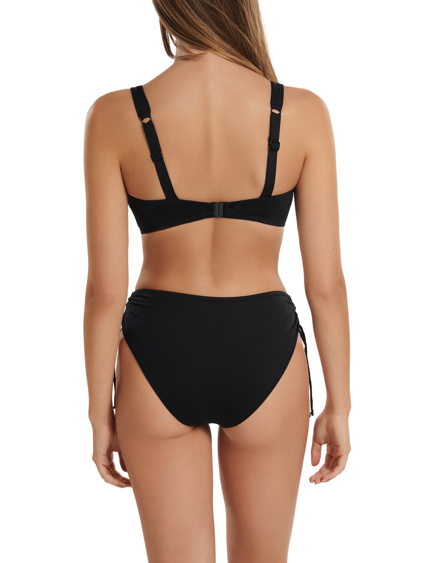 Bas maillot slip de bain taille haute côtés réglables Rhodes Lisca