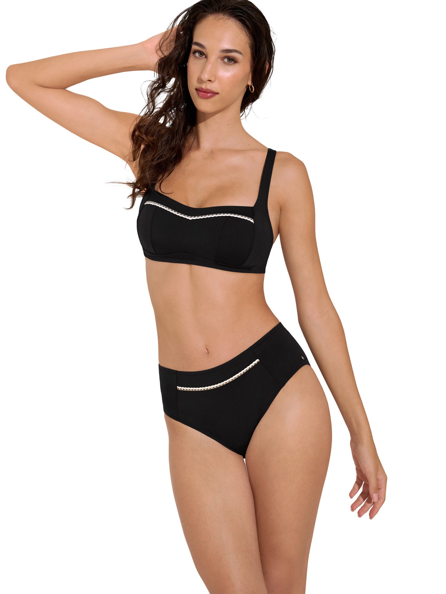 Bas maillot slip de bain shapewear taille haute Union Island Lisca