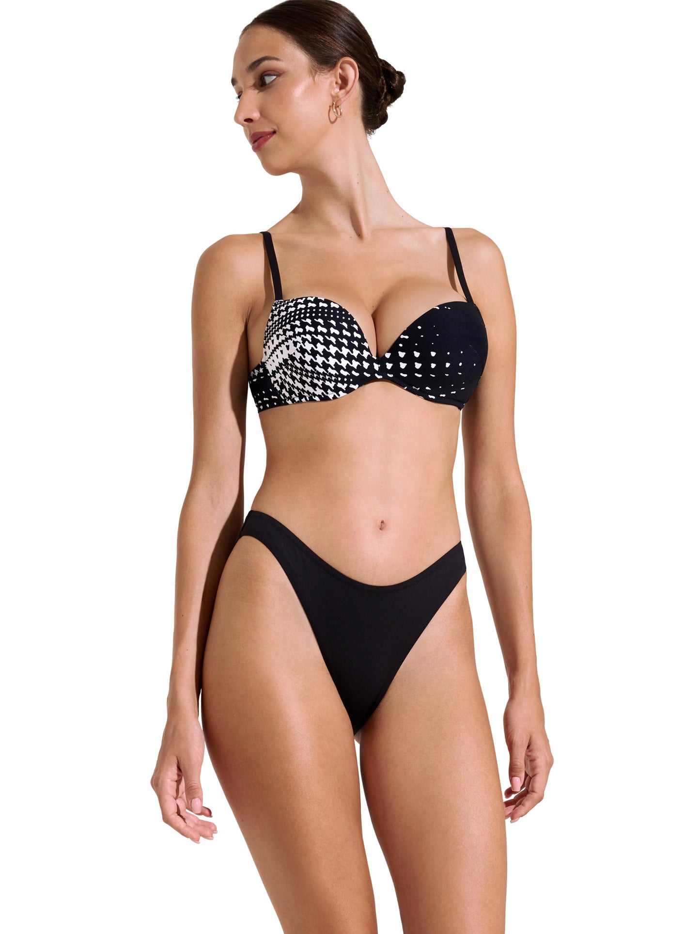 Bas maillot slip de bain échancré taille basse Quito Lisca