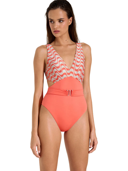 Maillot de bain une pièce monokini préformé sans armatures Iceland Lisca