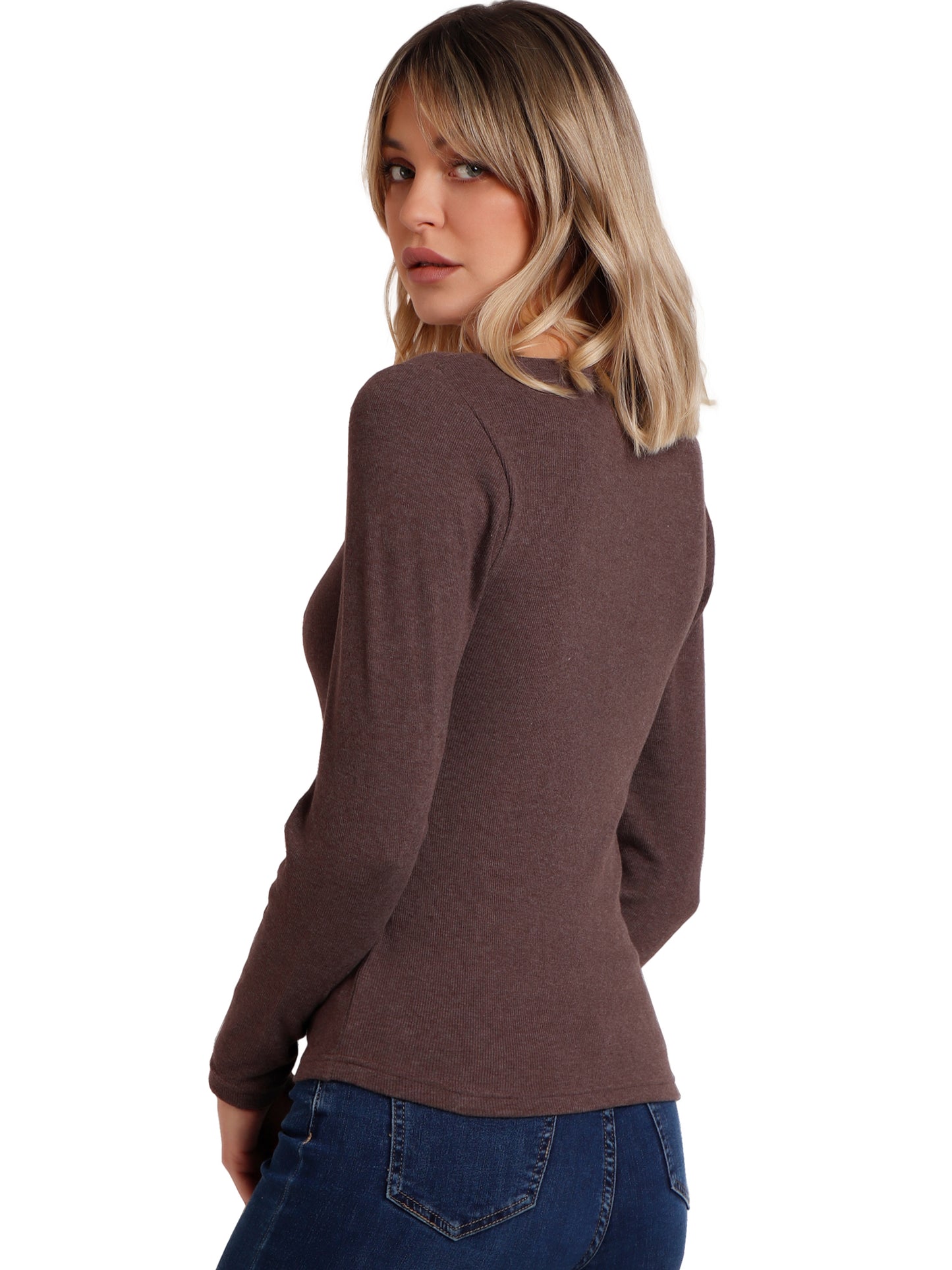 Top manches longues Romantic Rib Admas