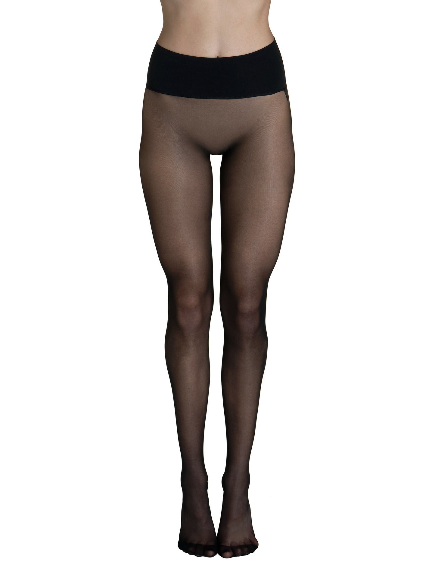 Collants 15 DEN sans coutures ceinture 10cm Invisible Lisca