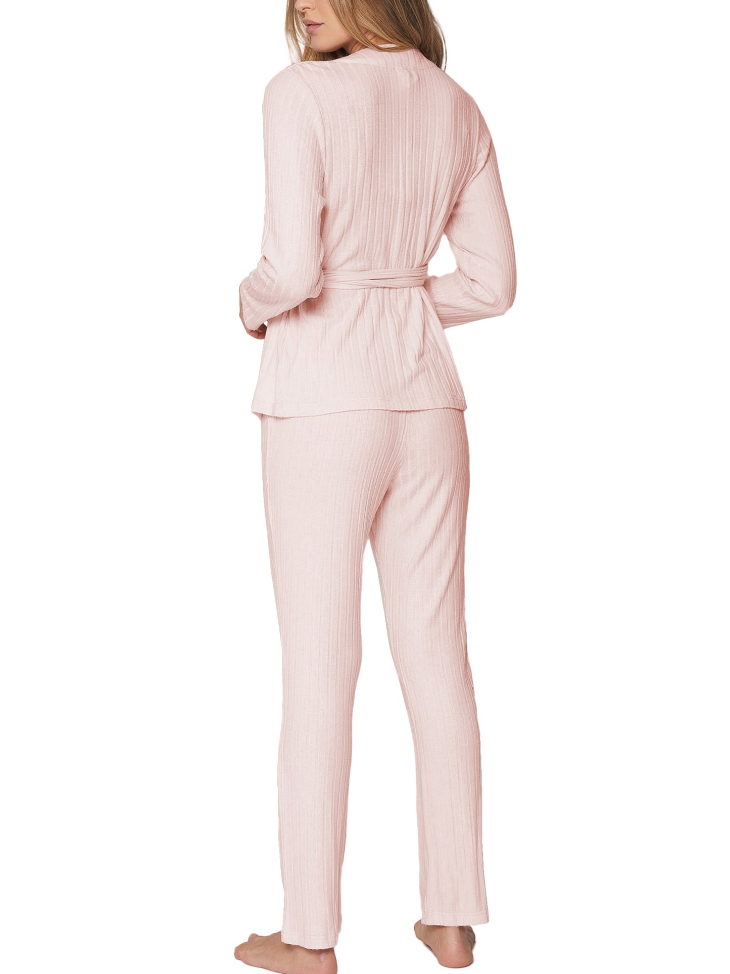 Pyjama tenue d'intérieur pantalon top croisé Elegant Line Admas