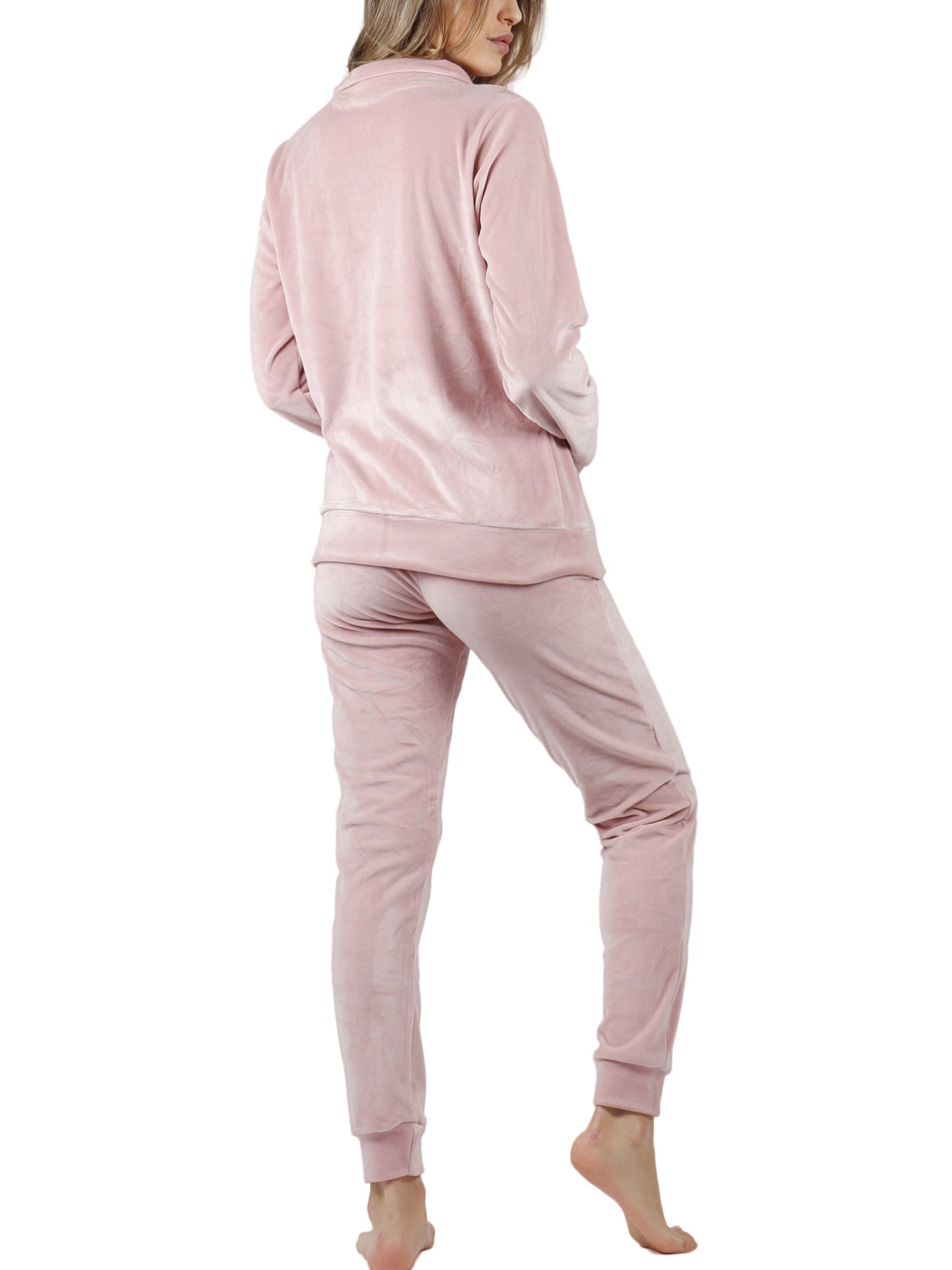 Pyjama tenue d'intérieur pantalon veste zippée Soft Home Admas