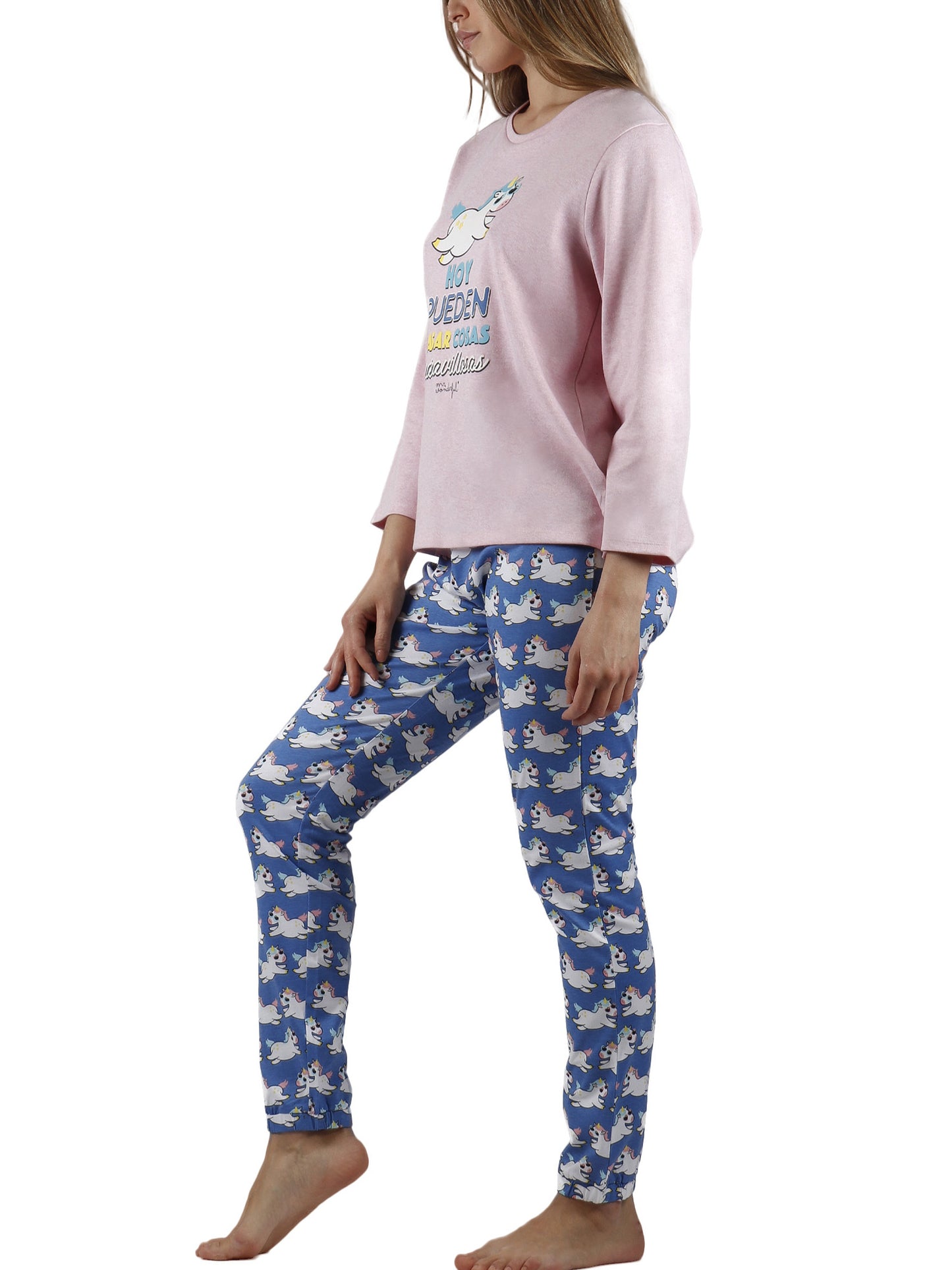 Pyjama tenue d'intérieur pantalon et haut Unicornio Mr Wonderful Admas