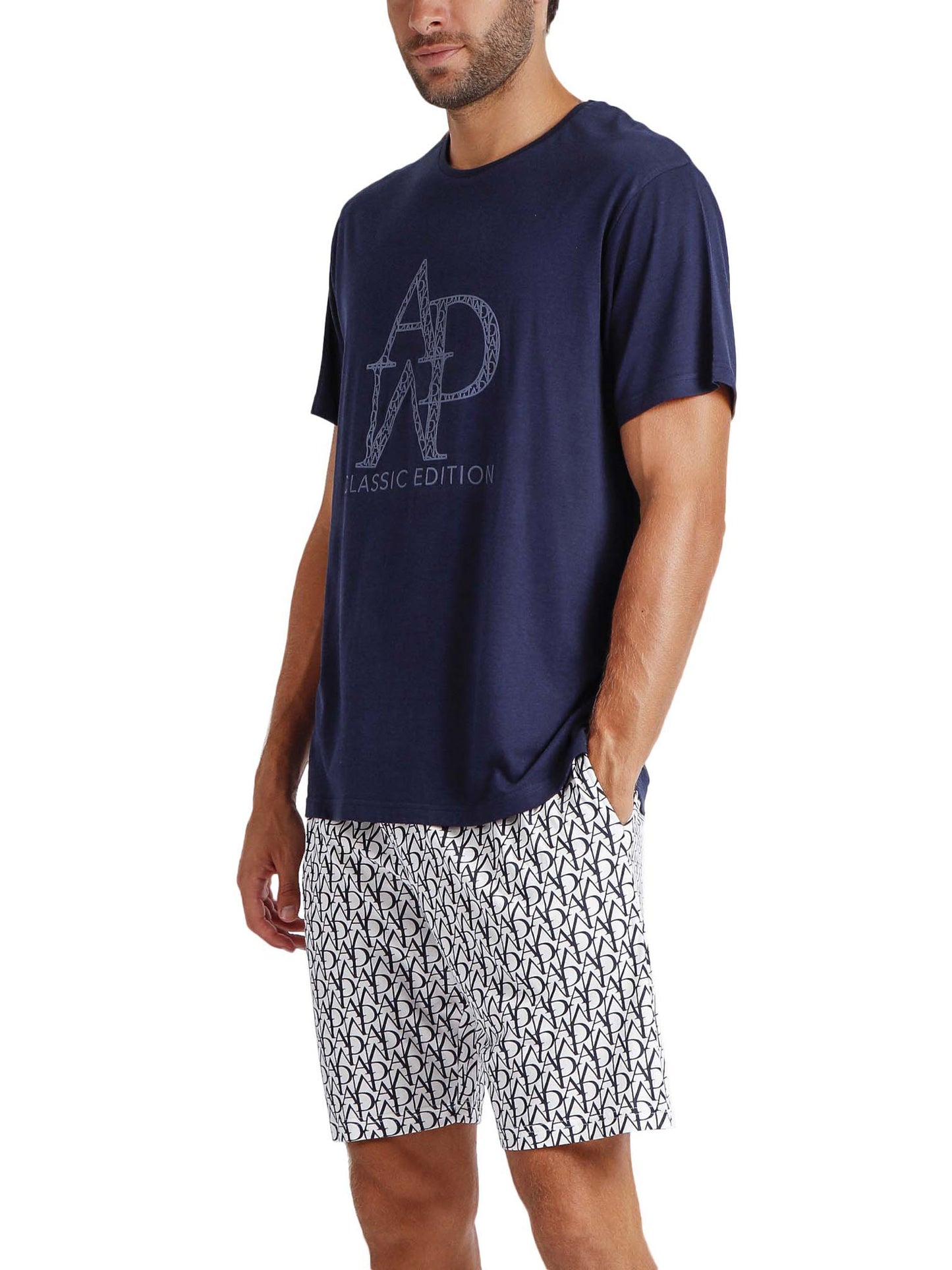 Pyjama short t-shirt Logo Soft Admas