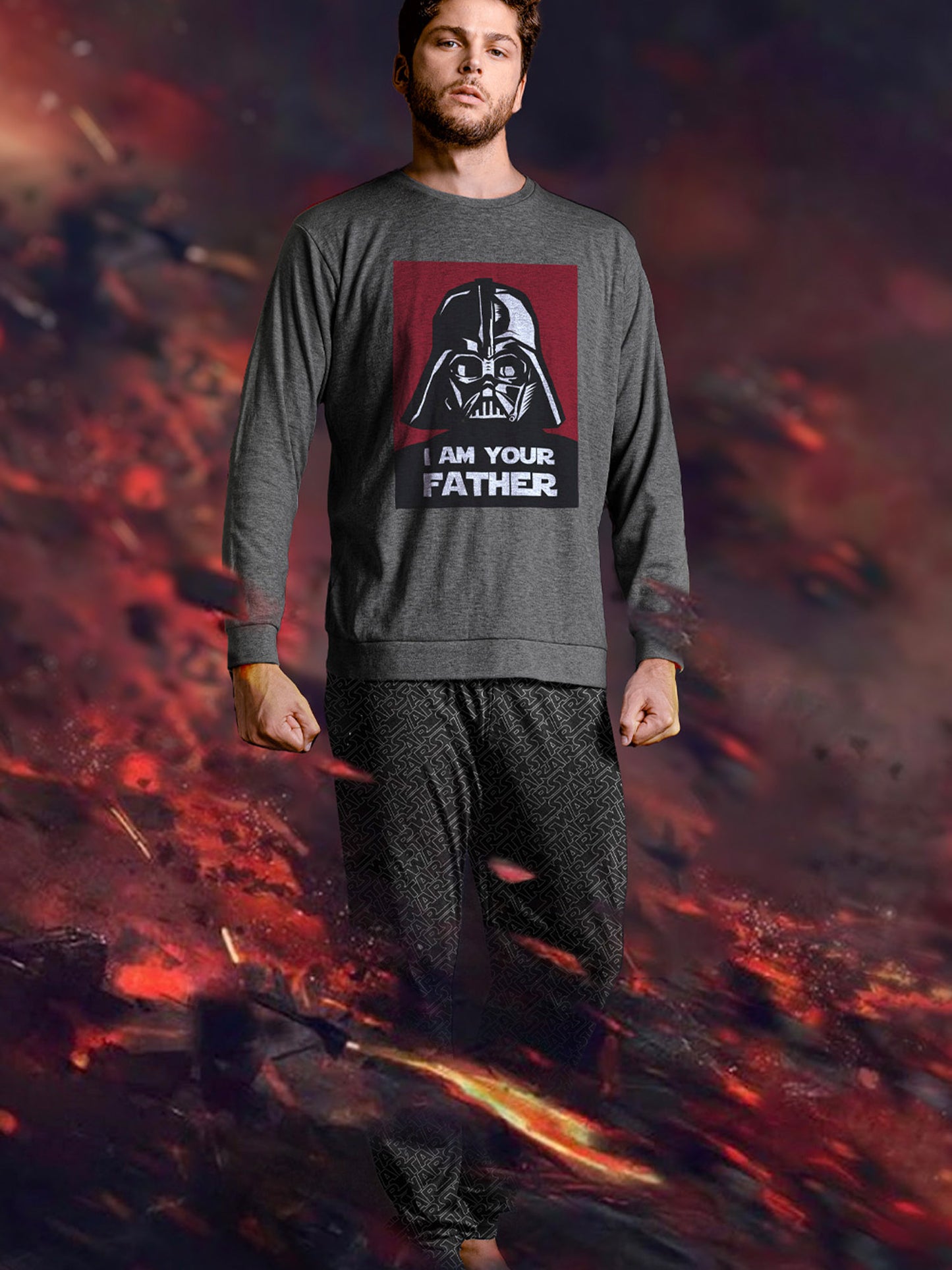 Pyjama tenue d'intérieur pantalon et haut Father Star Wars Admas