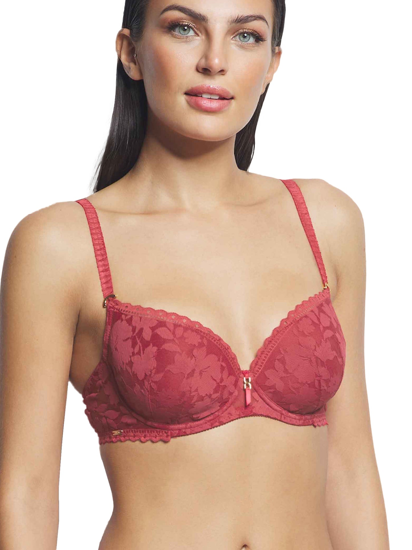 Soutien-gorge préformé Gabrielle Selmark rouge et vert