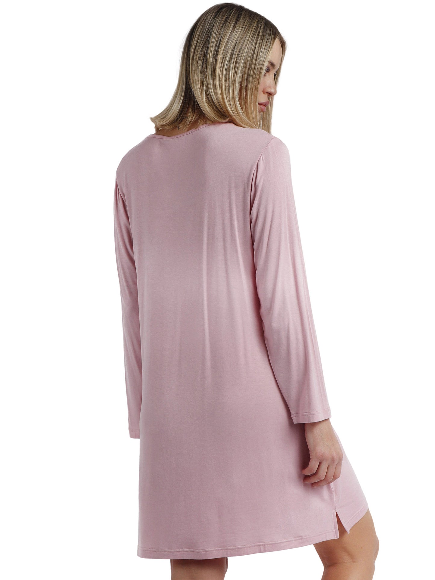 Chemise de nuit manches longues Satin Bands Admas