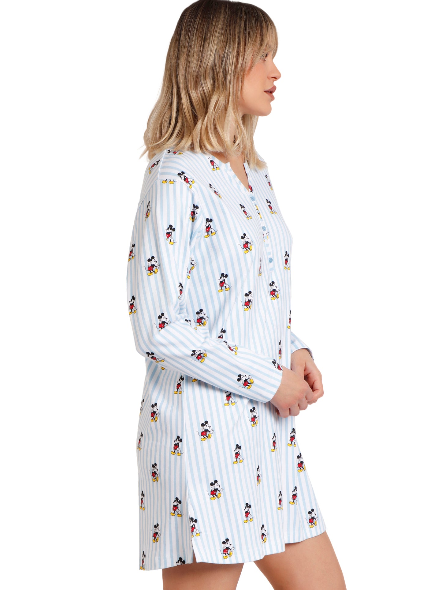 Chemise de nuit manches longues Mickey New Yord Disney Admas