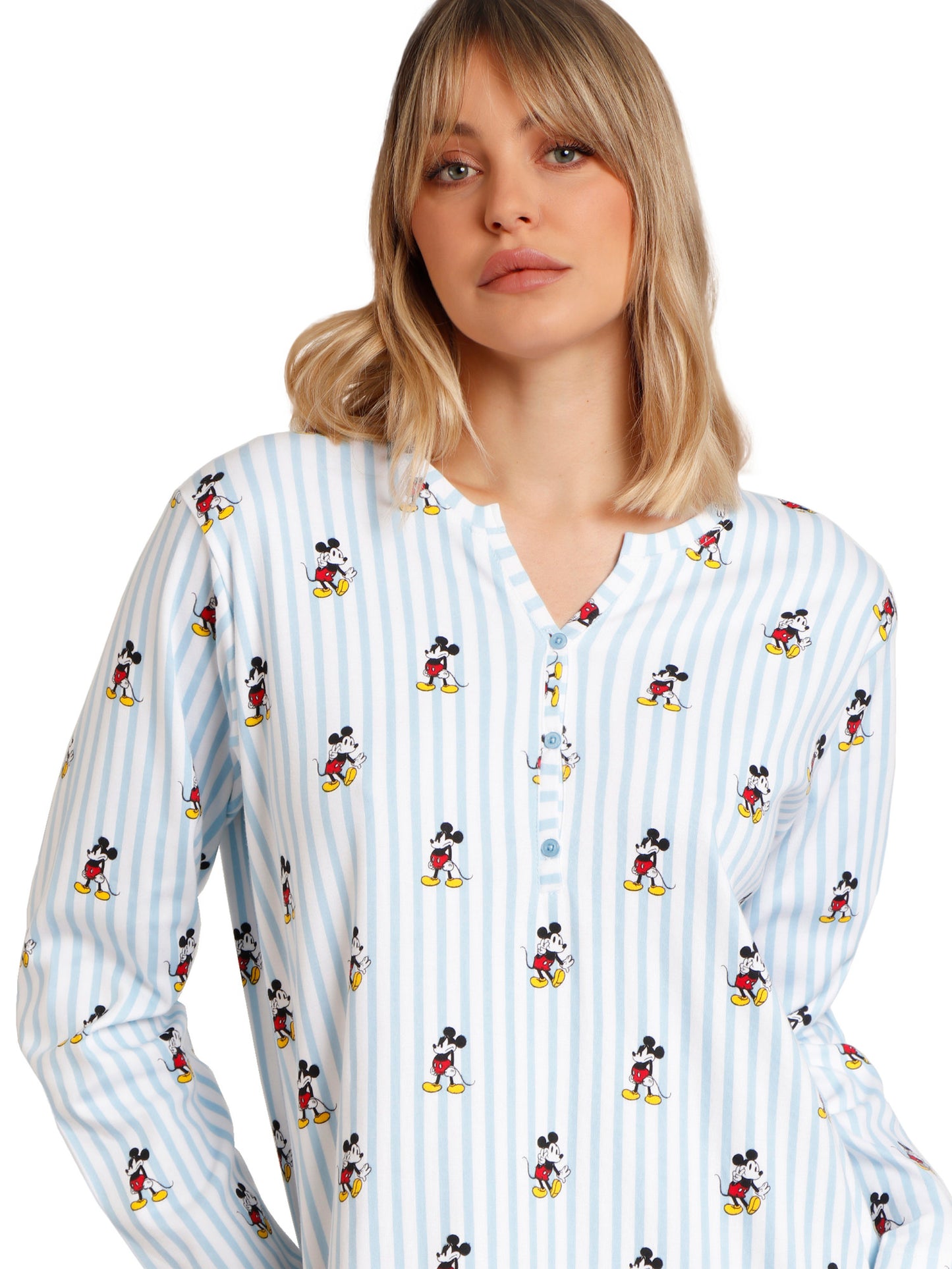 Chemise de nuit manches longues Mickey New Yord Disney Admas