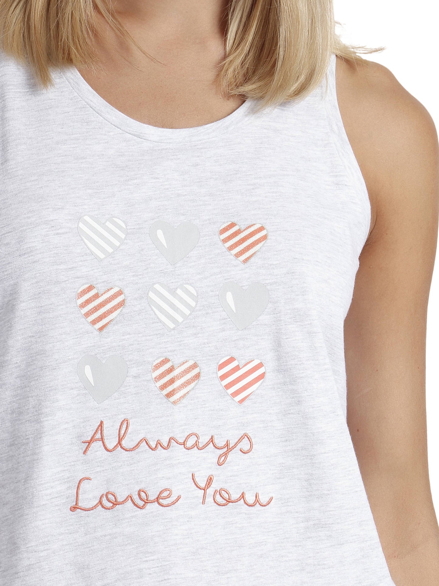 Pyjama tenue d'intérieur short débardeur Always Love You Admas