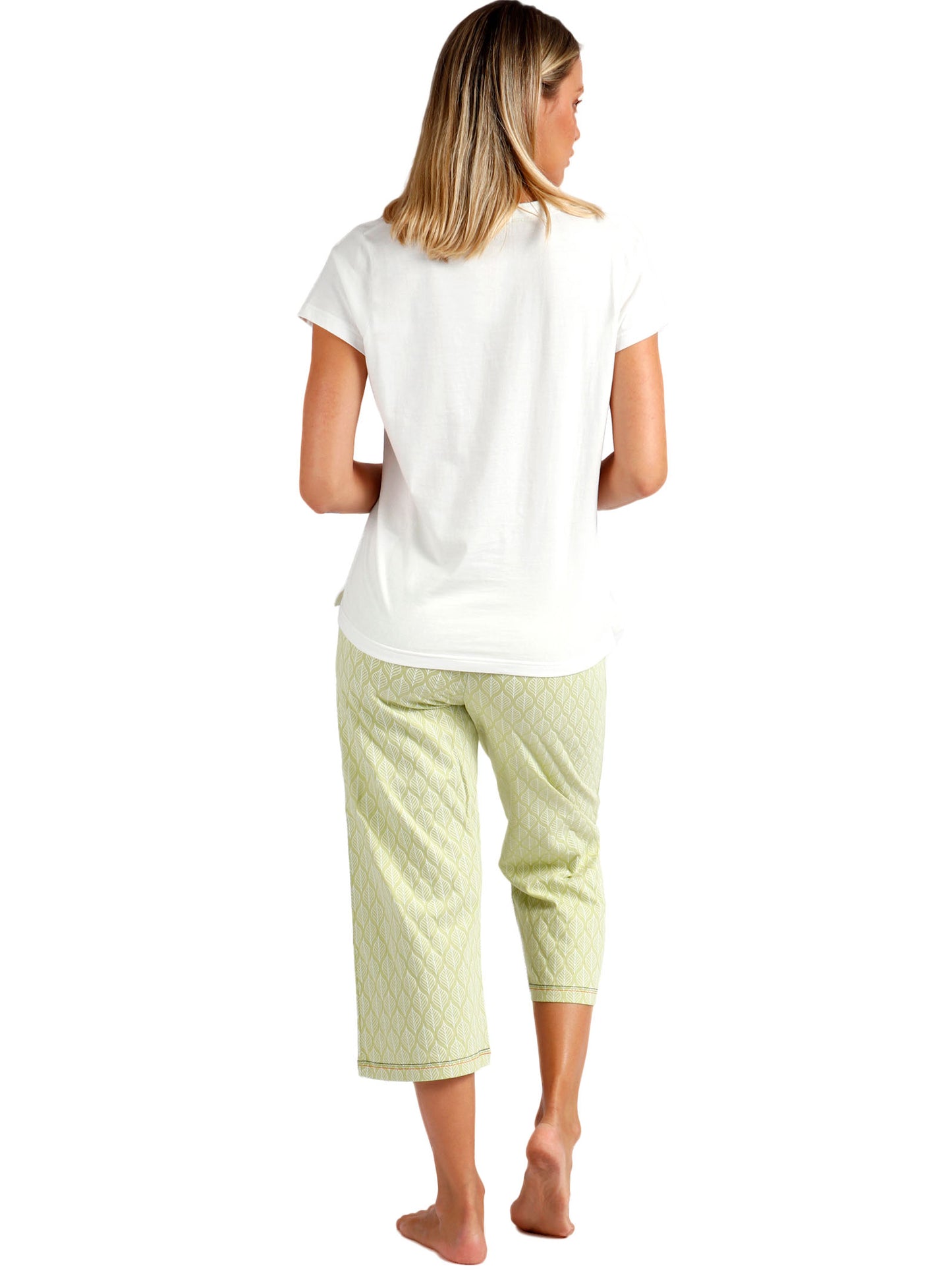 Pyjama tenue d'intérieur pantalon palazzo t-shirt Vacay Mood Admas