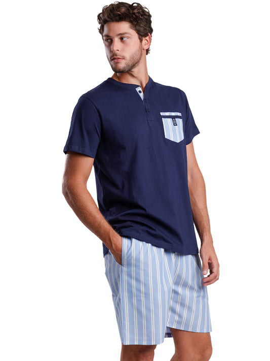 Pyjama short t-shirt Stripest Admas
