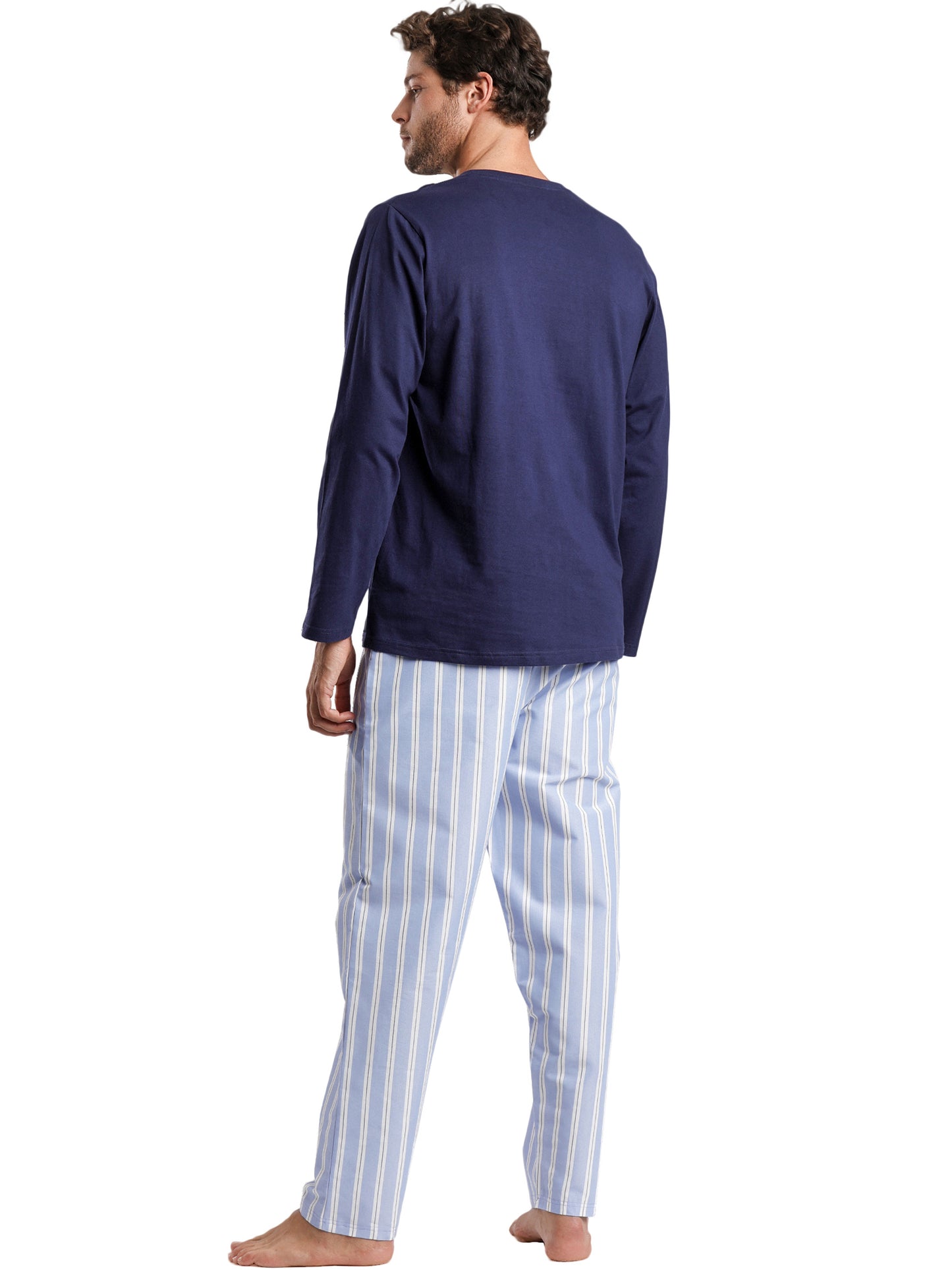 Pyjama pantalon top manches longues Stripest Admas