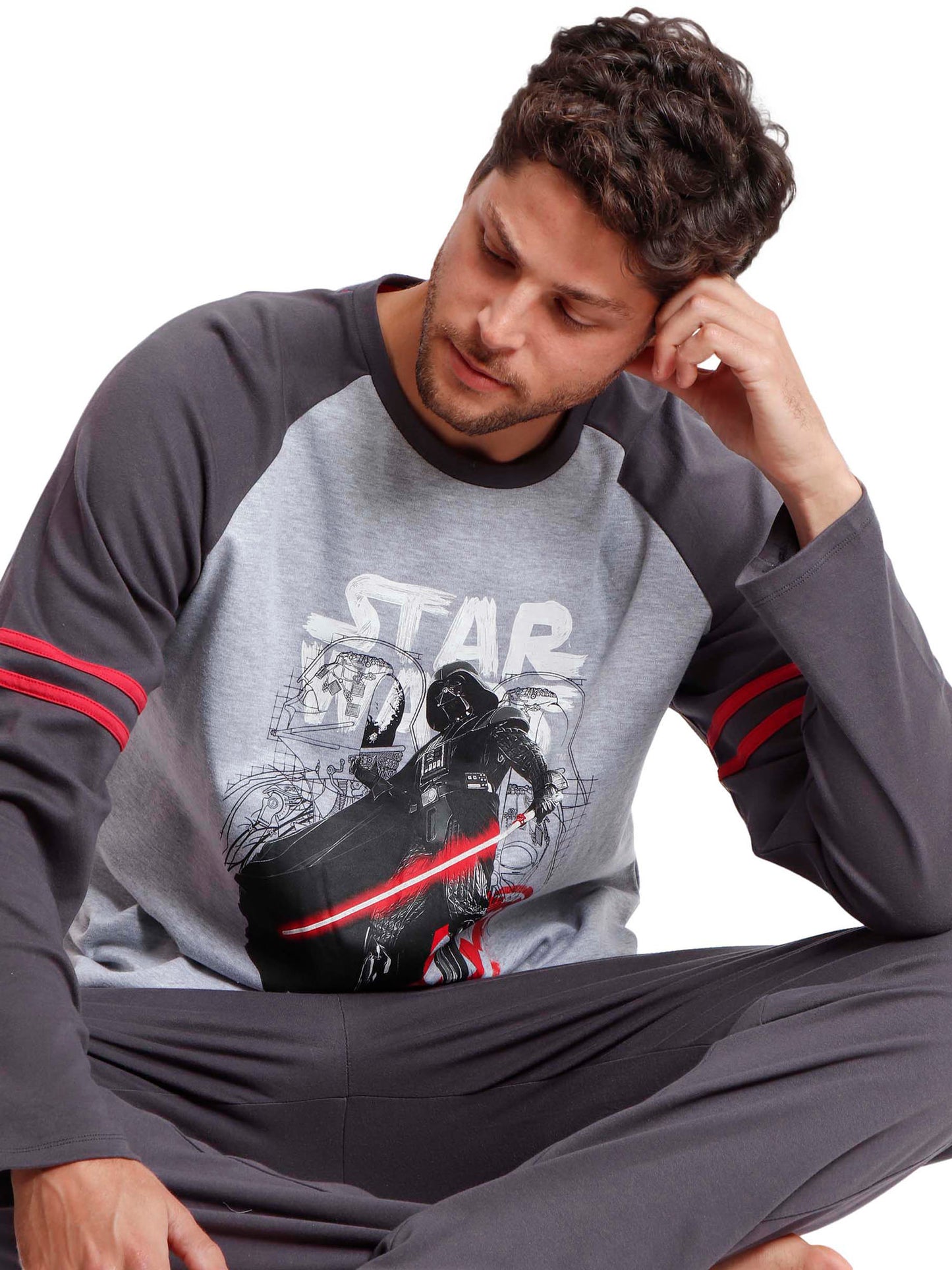 Pyjama tenue d'intérieur pantalon et haut Darth Vader Sport Star Wars Admas