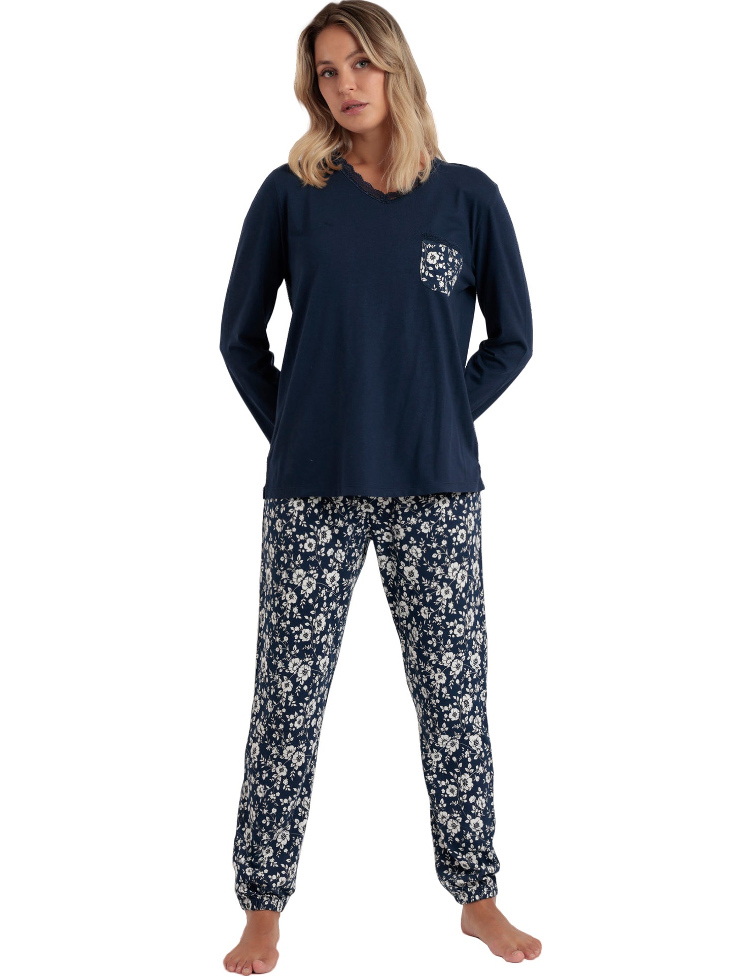 Pyjama pantalon haut manches longues Romantic Winter Admas