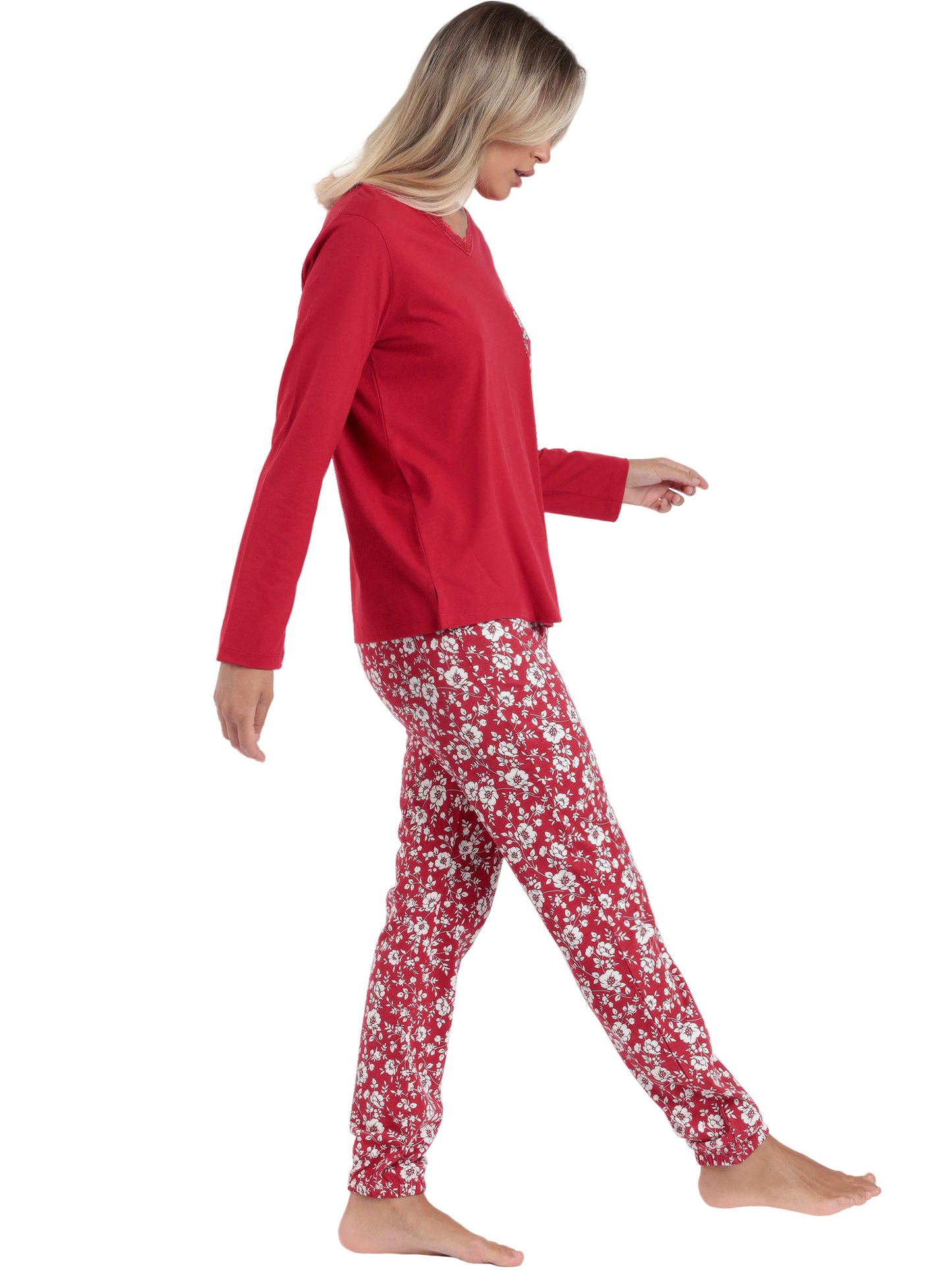 Pyjama pantalon haut manches longues Romantic Winter Admas