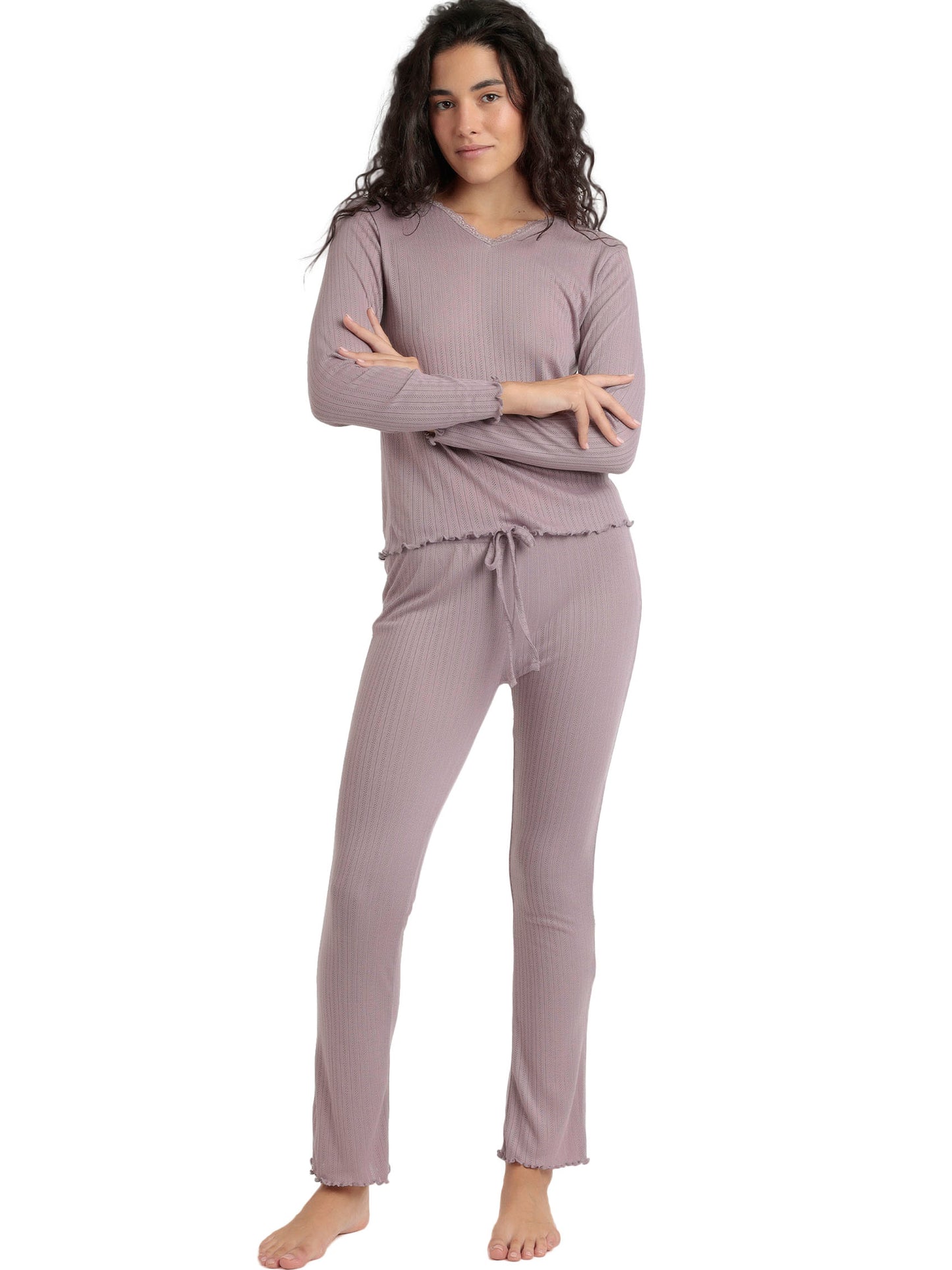 Pyjama pantalon top manches longues Soft Canale Admas