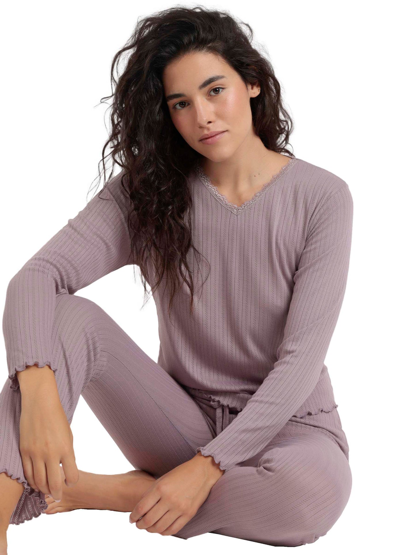 Pyjama pantalon top manches longues Soft Canale Admas