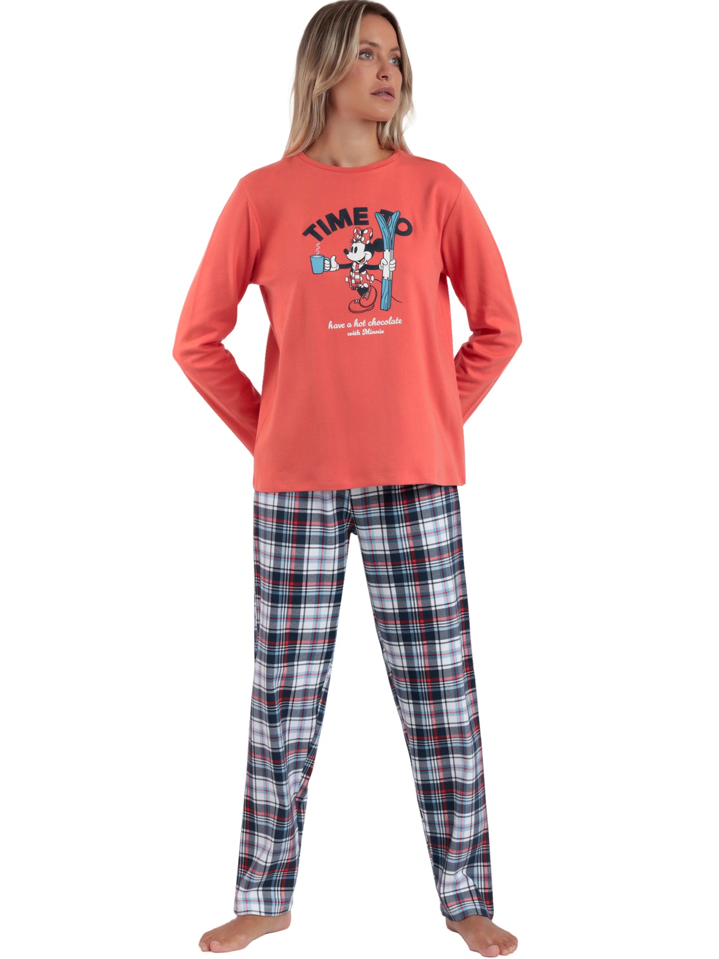 Pyjama tenue pantalon top manches longues Winter Club Disney Admas