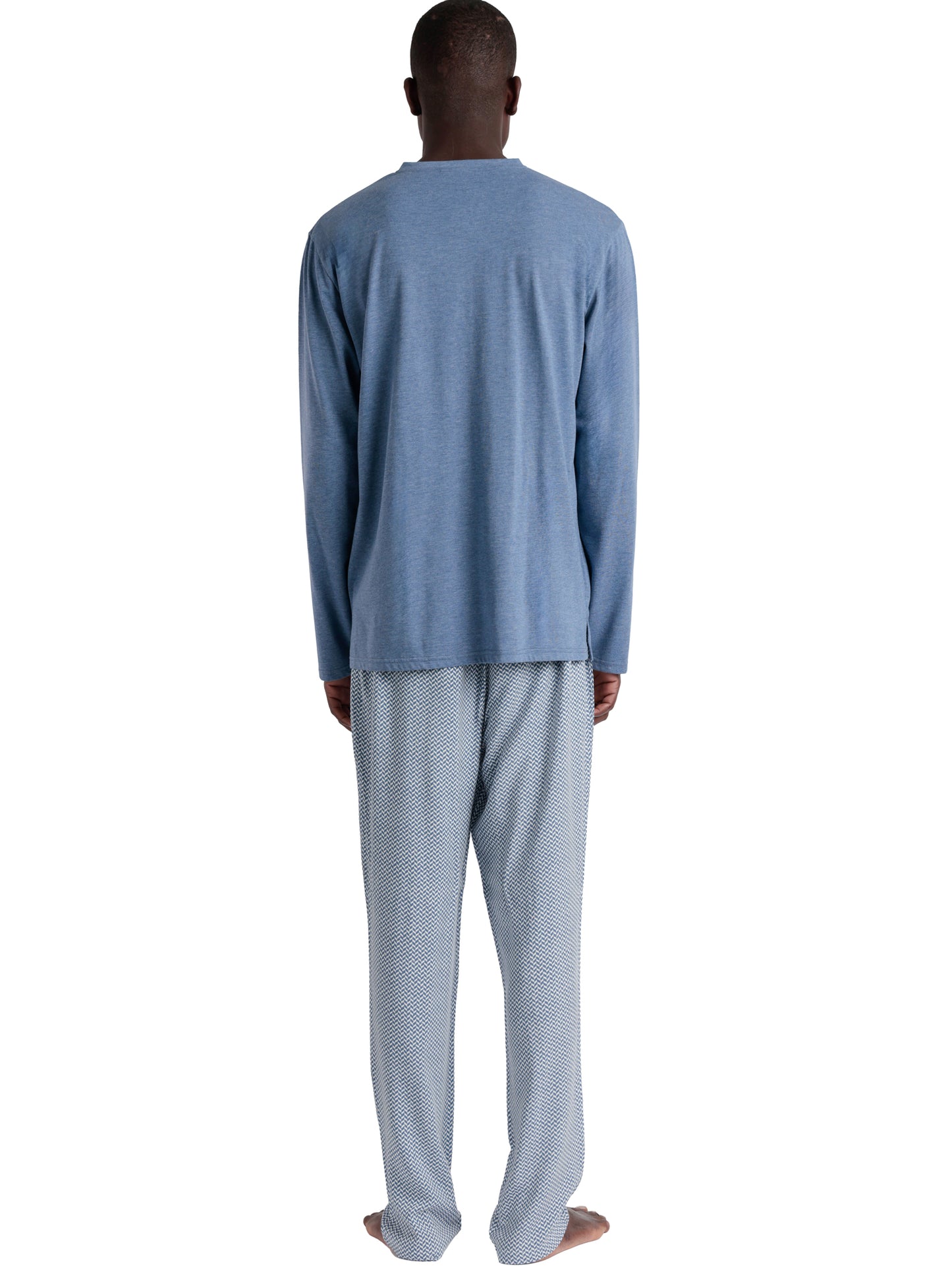 Pyjama tenue d'intérieur pantalon polo manches longues Classic Spiga Admas