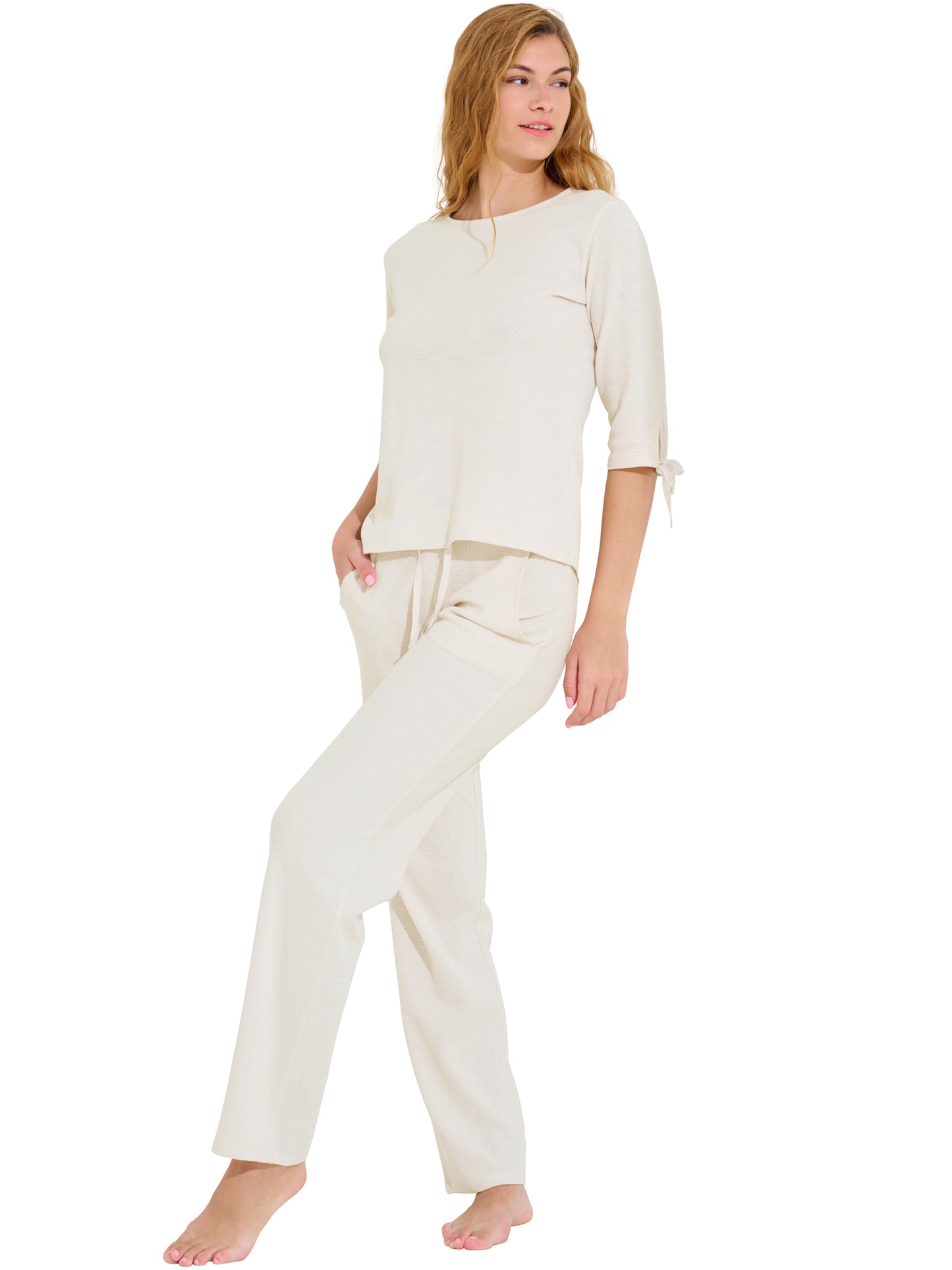 Pyjama pantalon top manches trois-quarts Freely Lisca Cheek