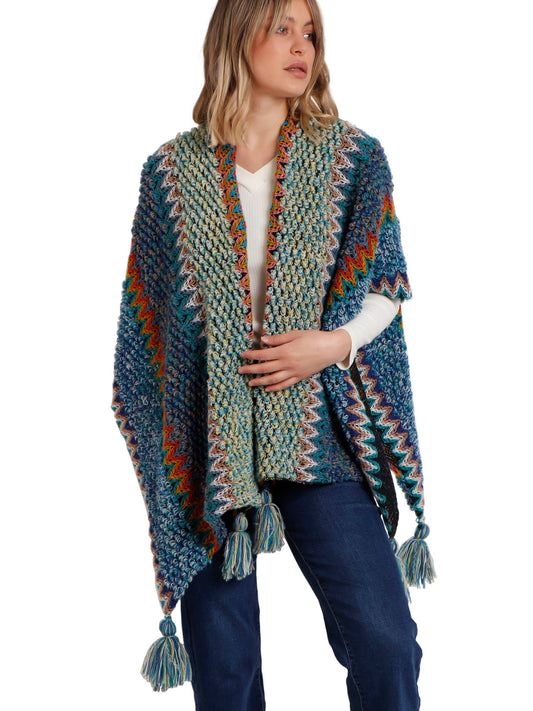 Poncho ouvert Azteca Admas