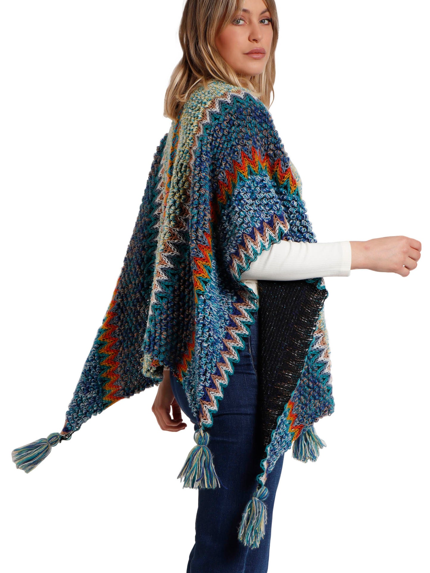 Poncho ouvert Azteca Admas